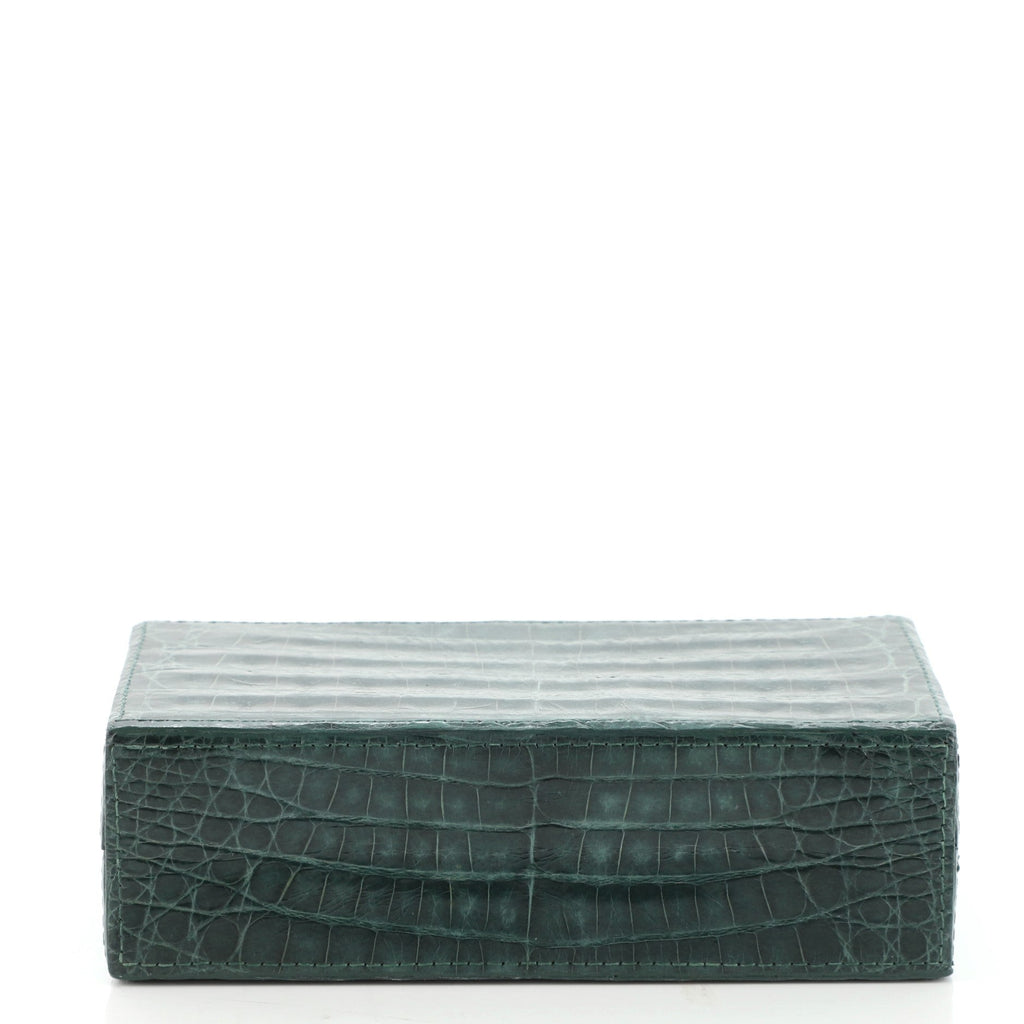 Box Clutch Crocodile Small