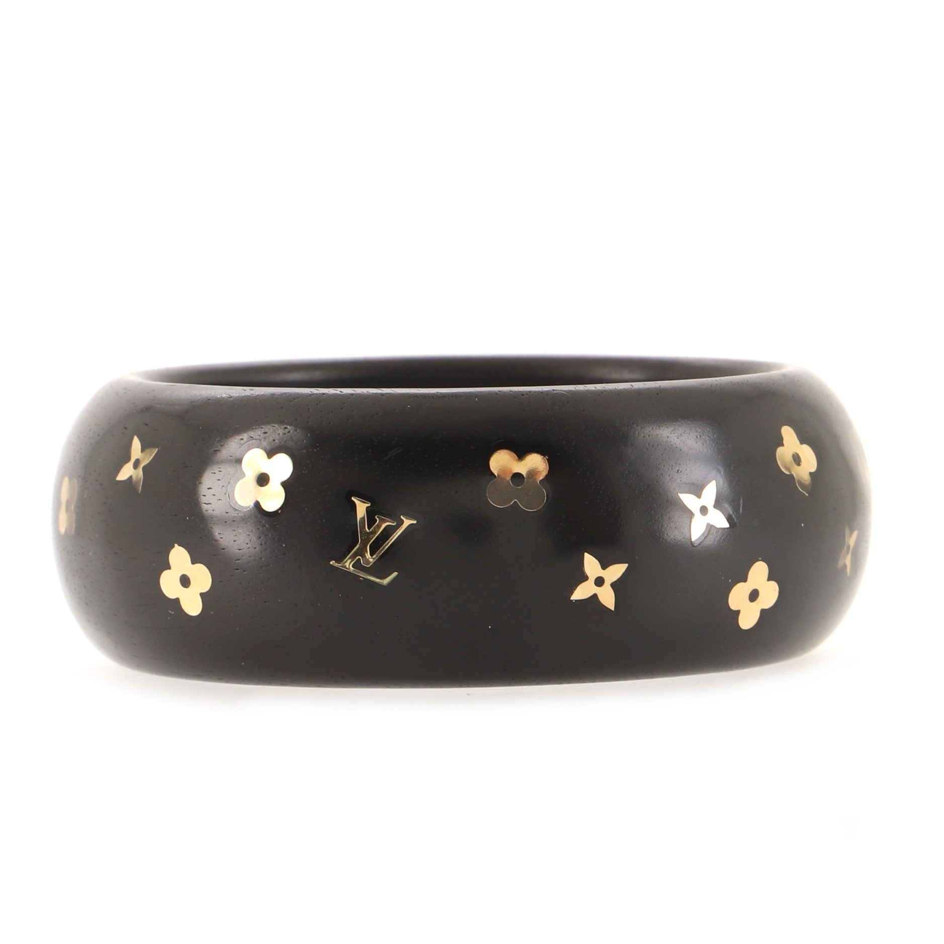 Sylvania Bangle Bracelet Wood with Metal GM