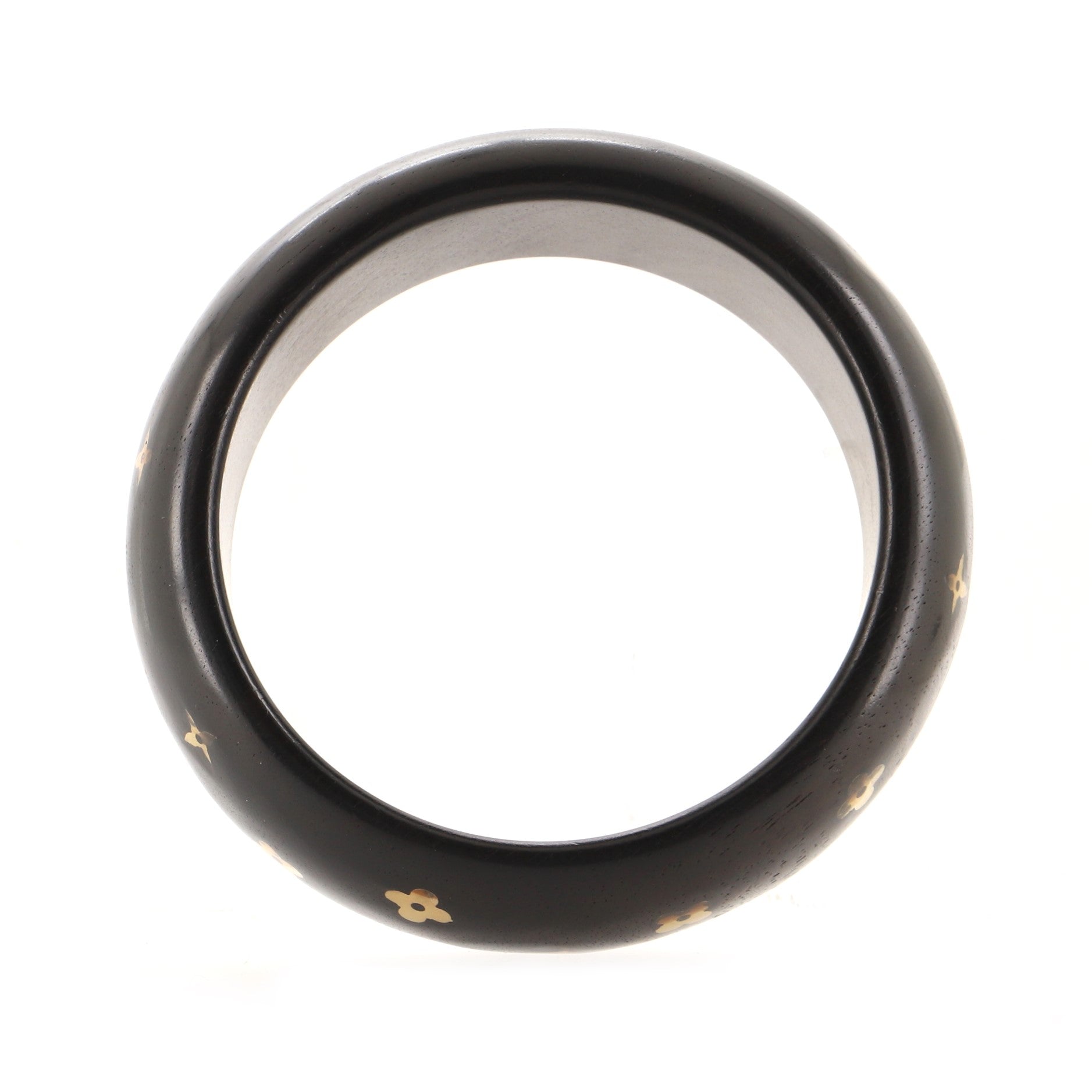 Sylvania Bangle Bracelet Wood with Metal GM