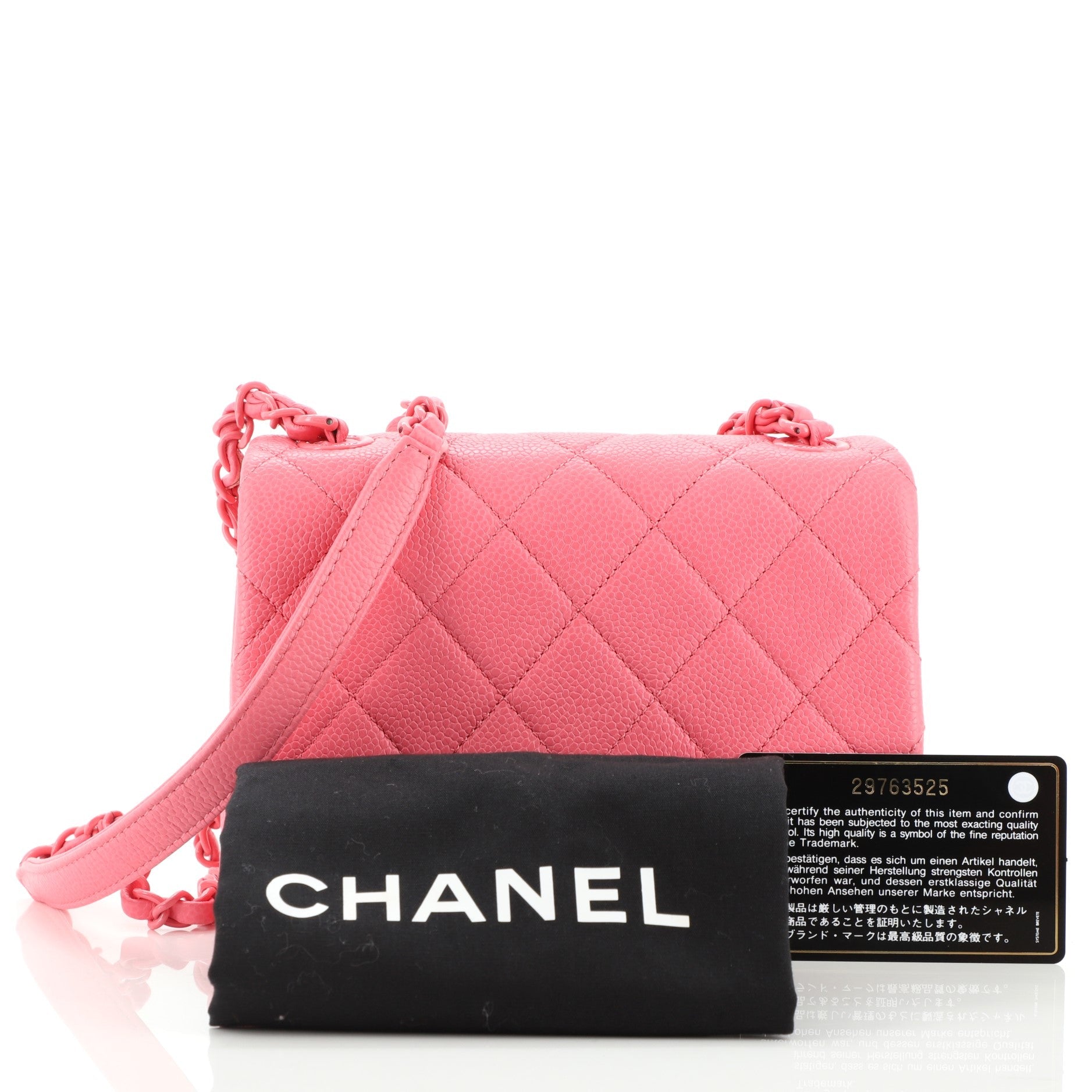 Incognito Square Flap Bag Quilted Caviar Mini
