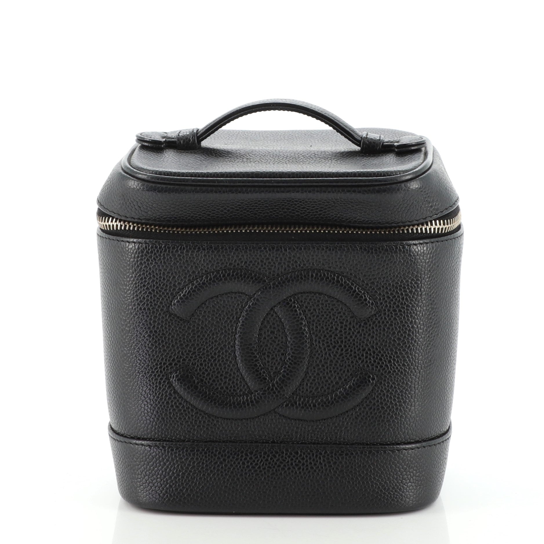 Vintage Timeless Cosmetic Case Caviar Tall
