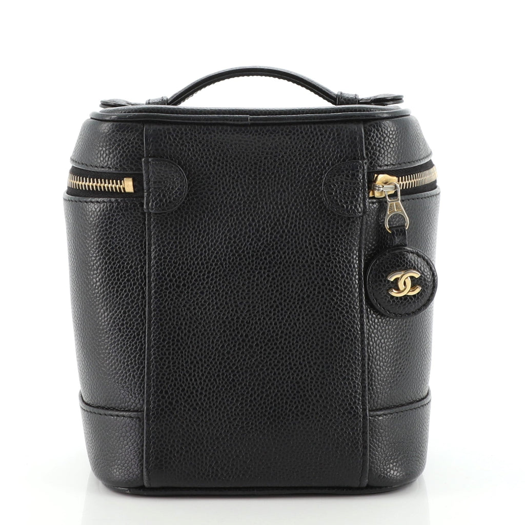 Vintage Timeless Cosmetic Case Caviar Tall