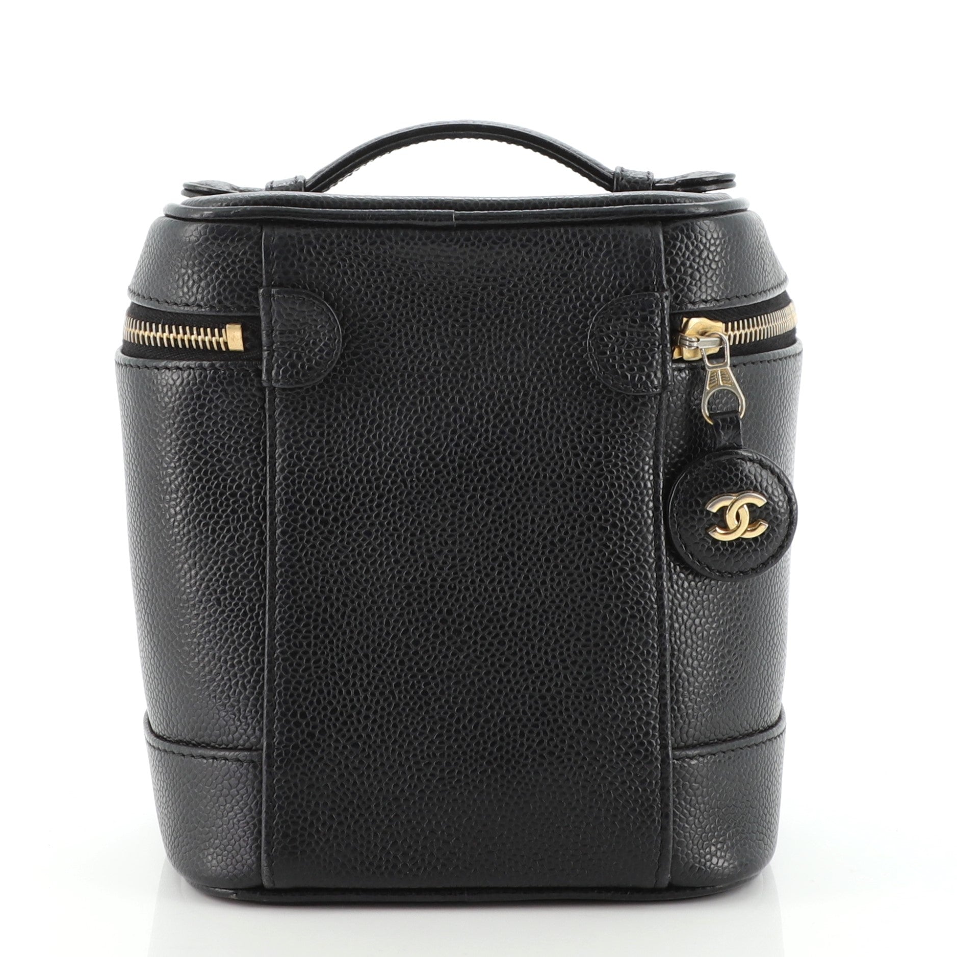 Vintage Timeless Cosmetic Case Caviar Tall