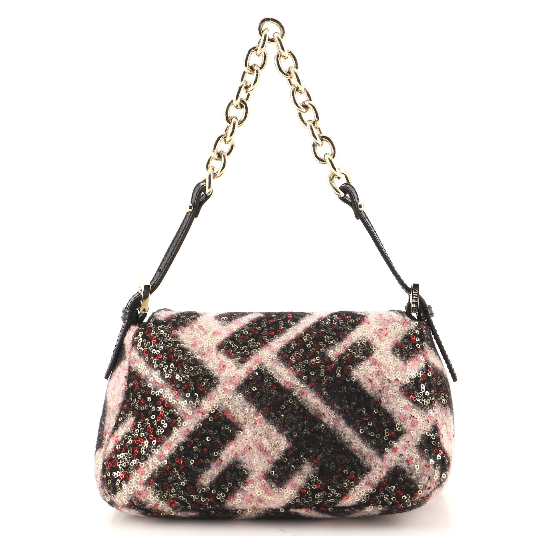 Mama Forever Bag Sequined Zucca Wool Mini