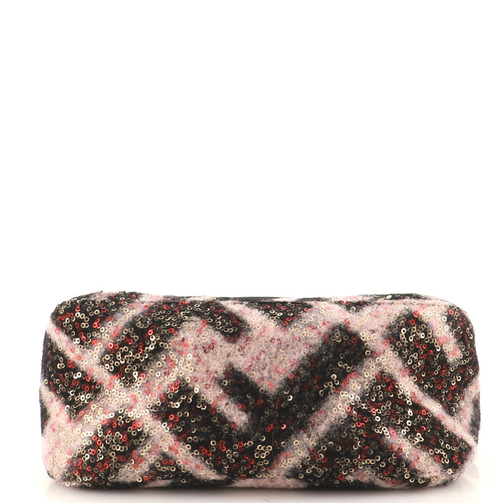 Mama Forever Bag Sequined Zucca Wool Mini