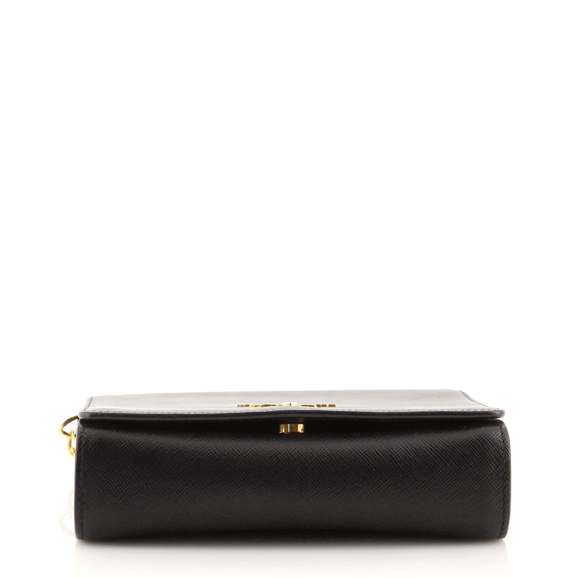Chain Flap Crossbody Bag Saffiano Leather Mini