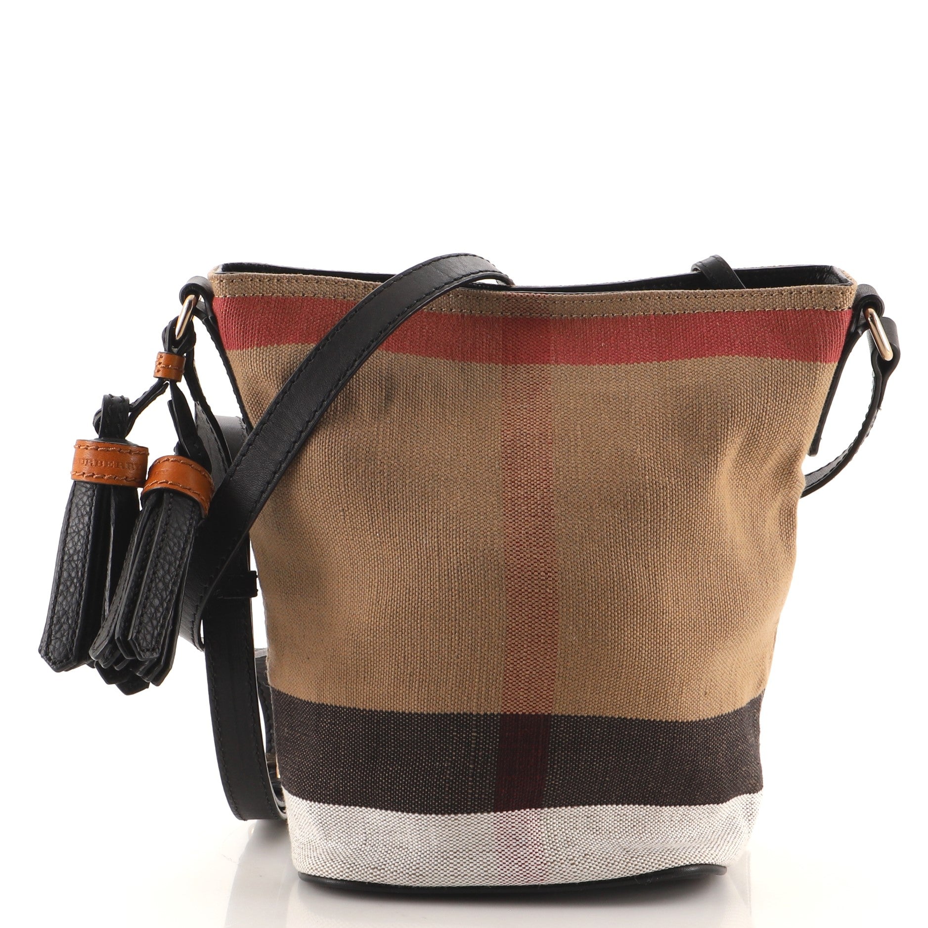 Ashby Bag House Check Canvas with Leather Mini