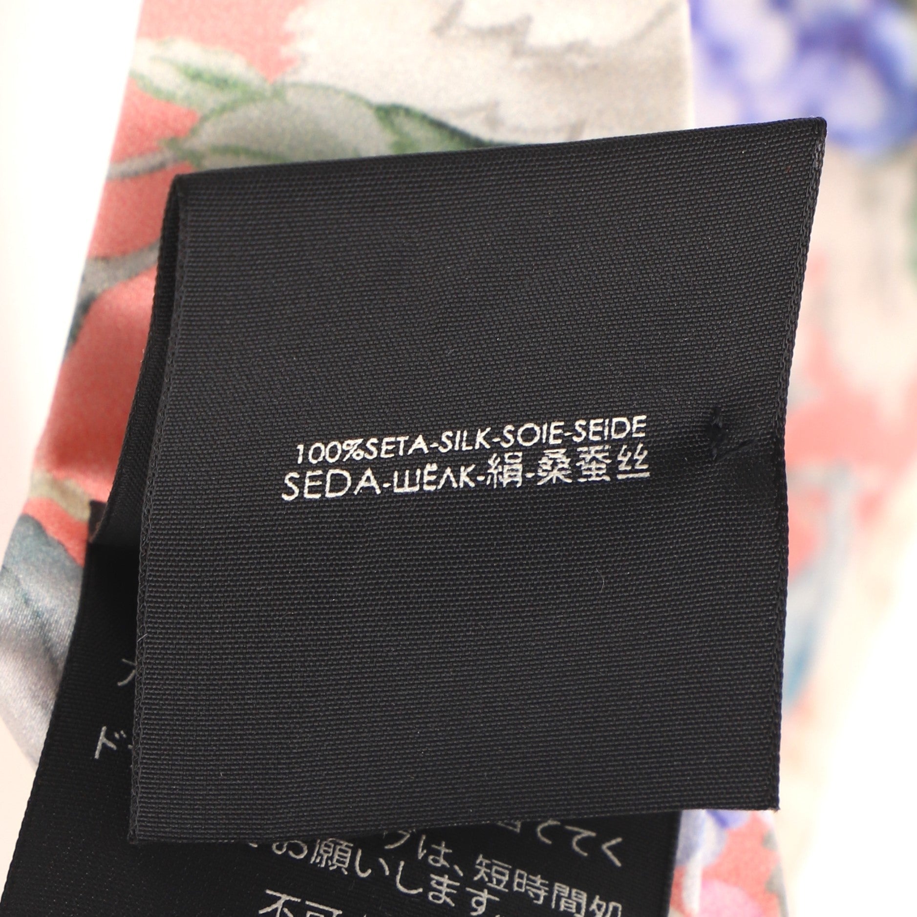 Headband Floral Print Silk XS