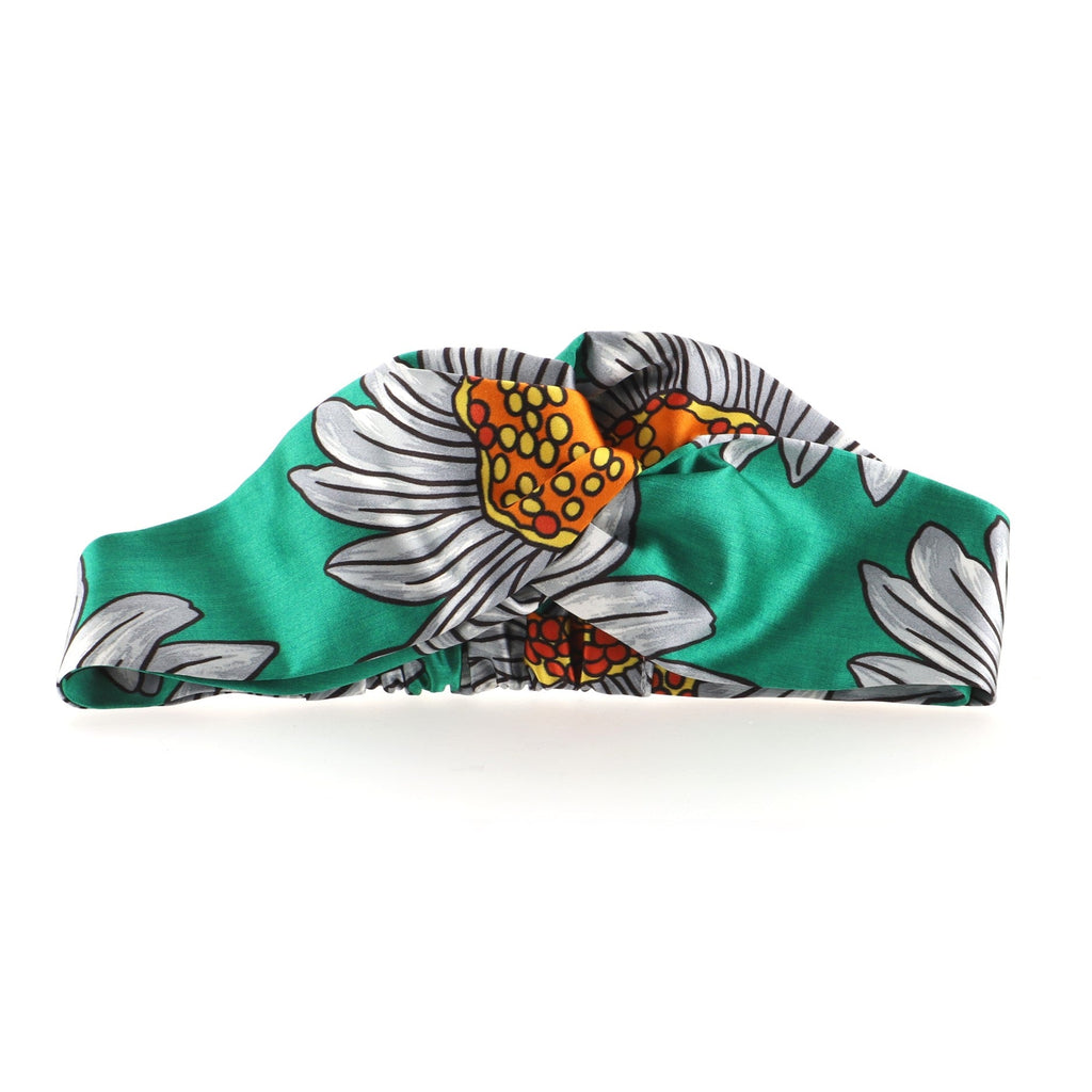 Headband Floral Print Silk XS