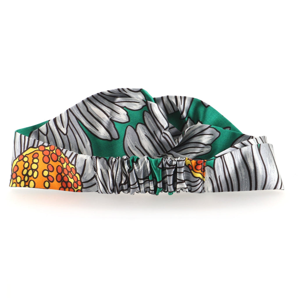 Headband Floral Print Silk XS