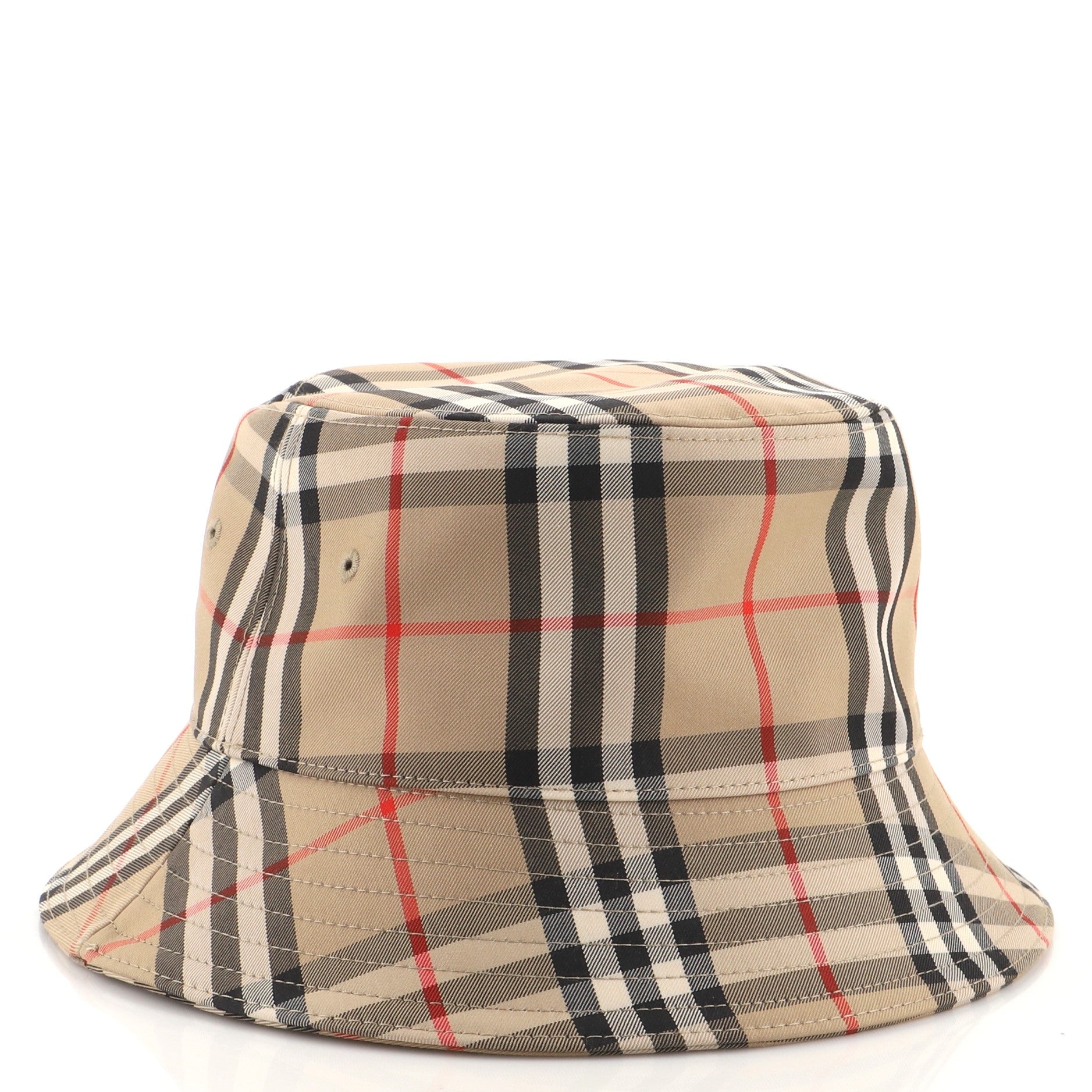 Bucket Hat Vintage Check Canvas XXL