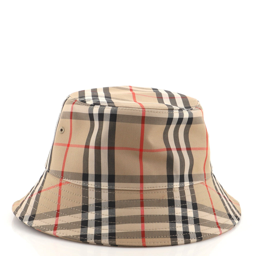 Bucket Hat Vintage Check Canvas XXL