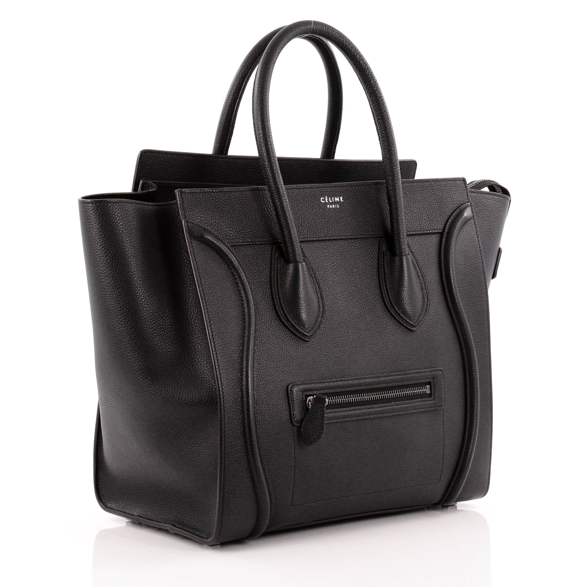 Luggage Handbag Grainy Leather Mini