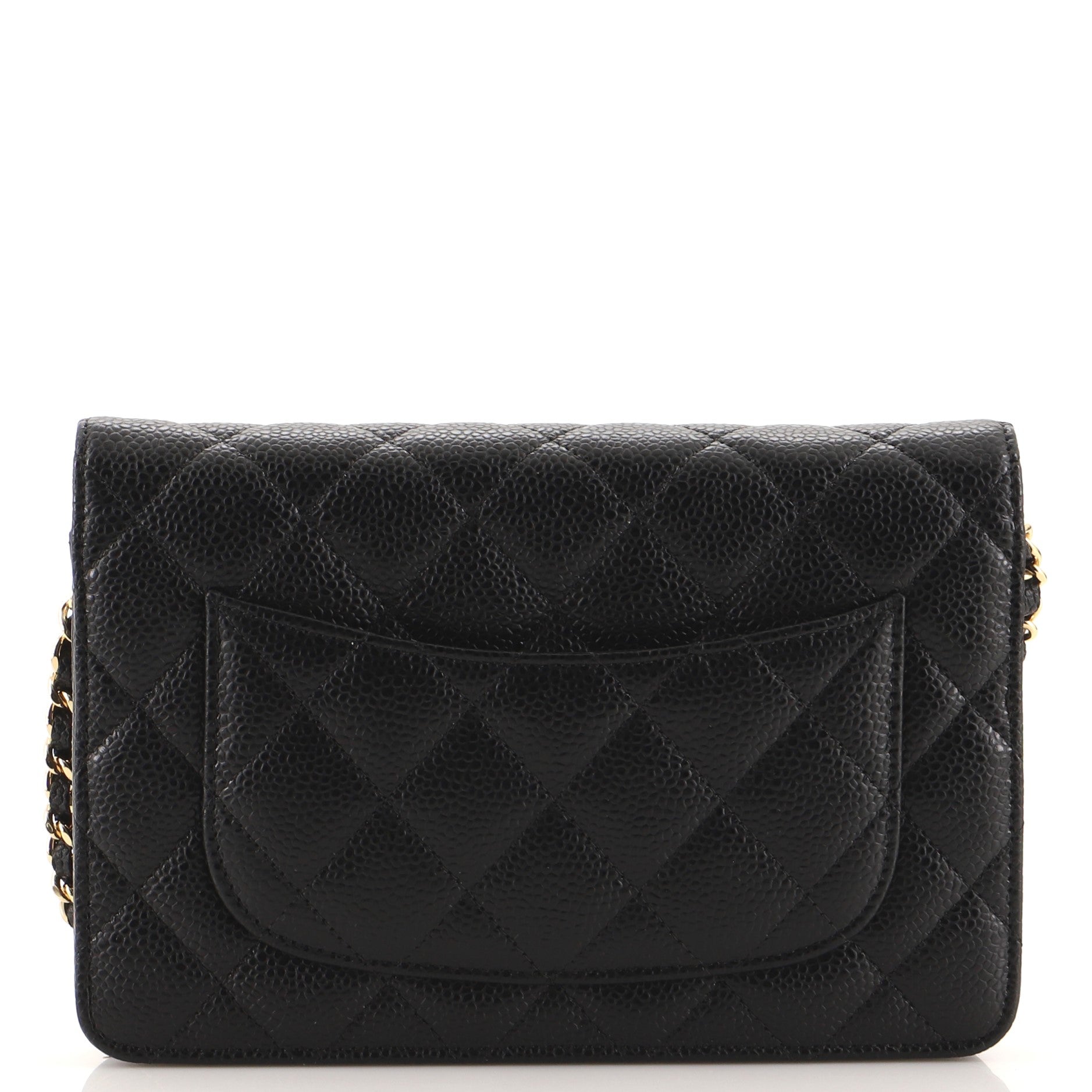 Wallet on Chain Quilted Caviar Mini