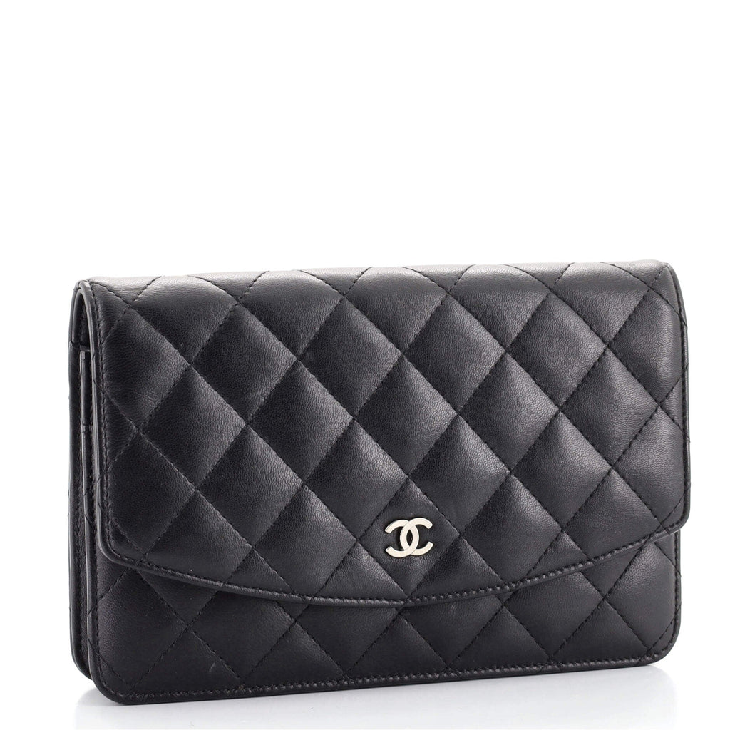 CC Flap Clutch Quilted Lambskin