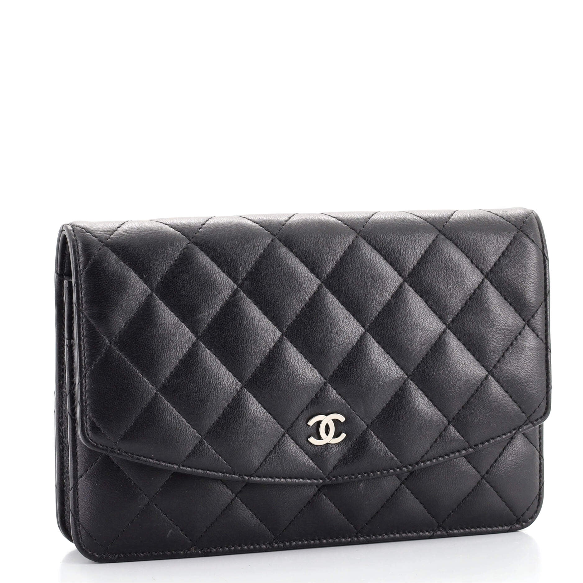 CC Flap Clutch Quilted Lambskin