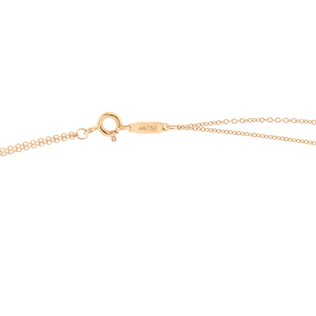 Infinity Double Chain Pendant Necklace 18K Rose Gold