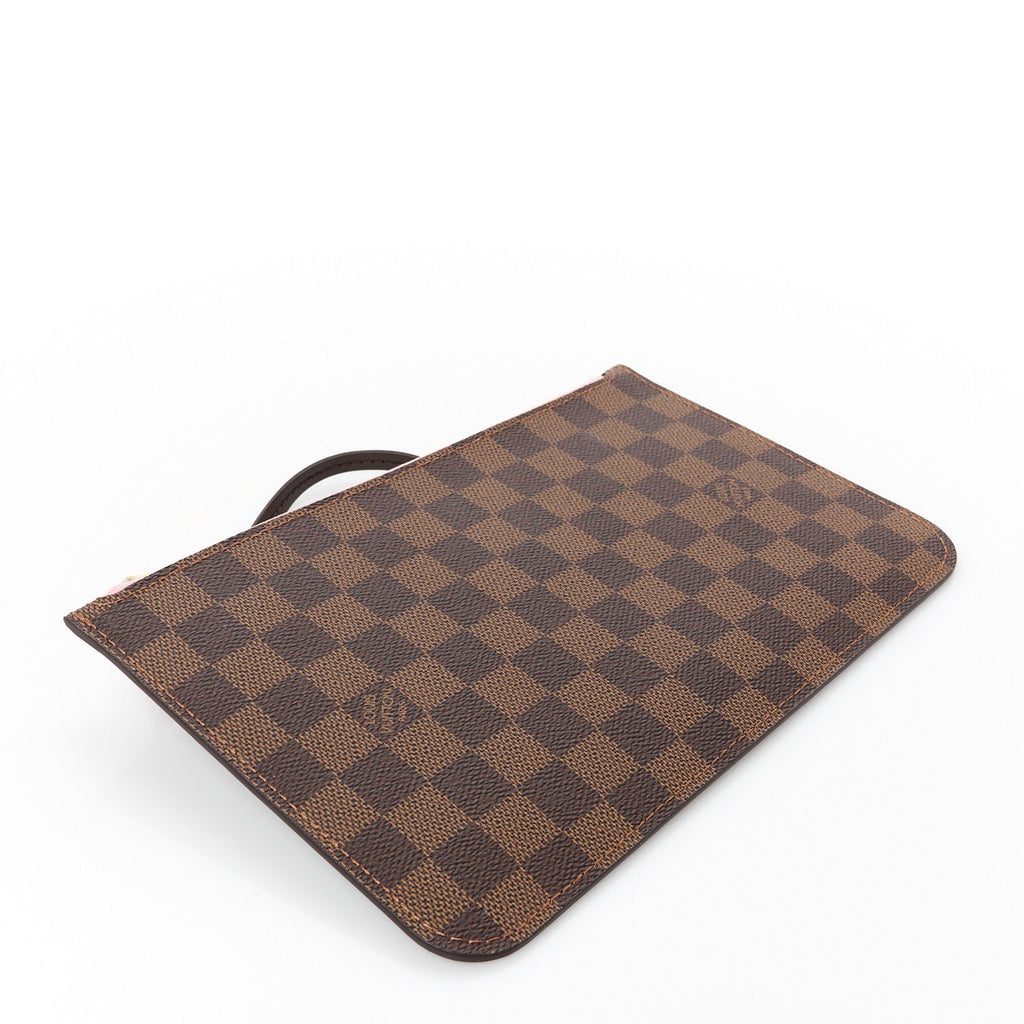 Damier Ebene Neverfull MM GM Pochette Rose Ballerine