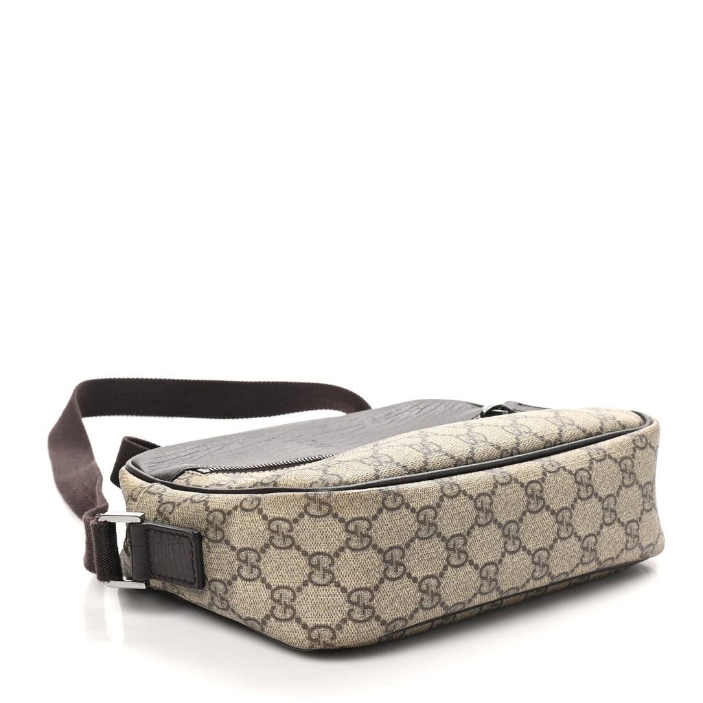 GG Plus Monogram Shoulder Bag Dark Brown