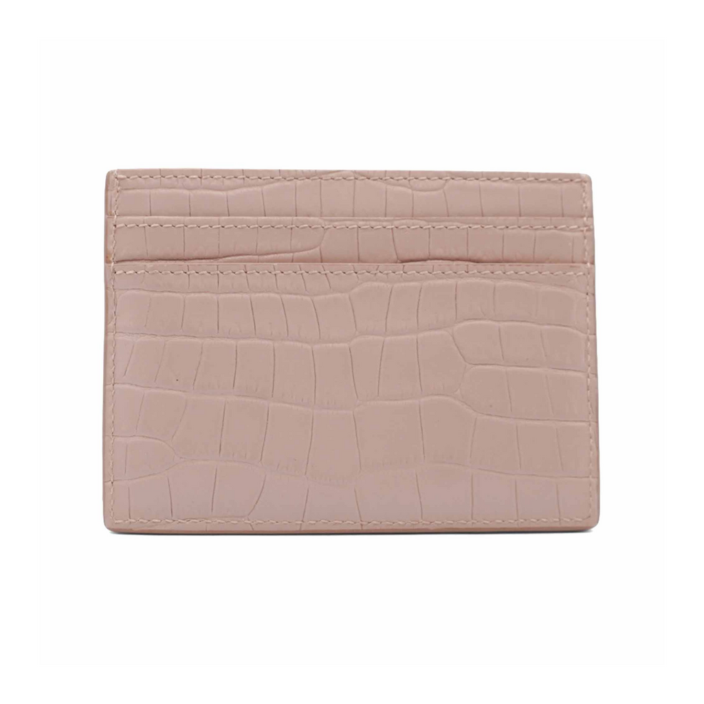 Saint Laurent Croc-Embossed holder