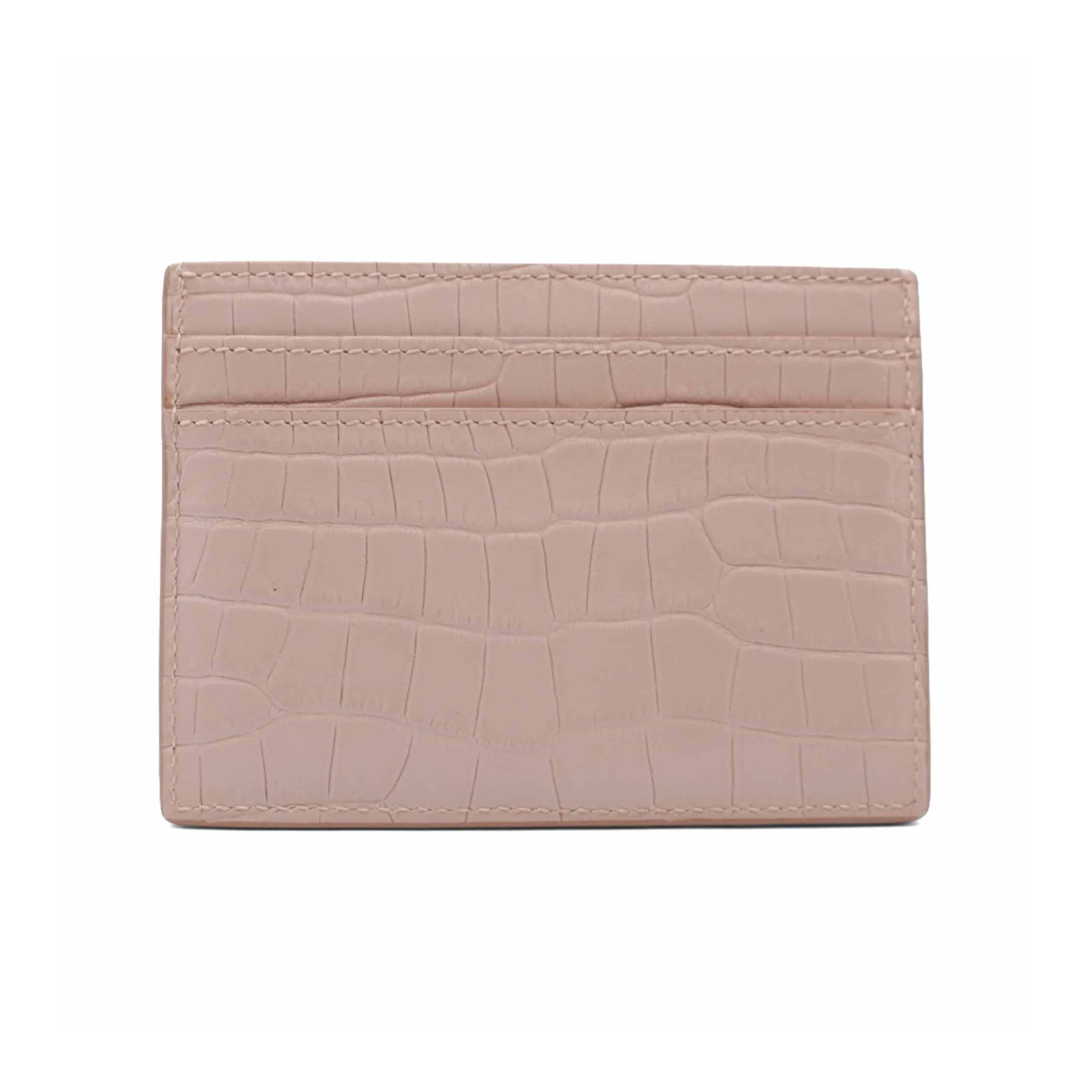 Saint Laurent Croc-Embossed holder