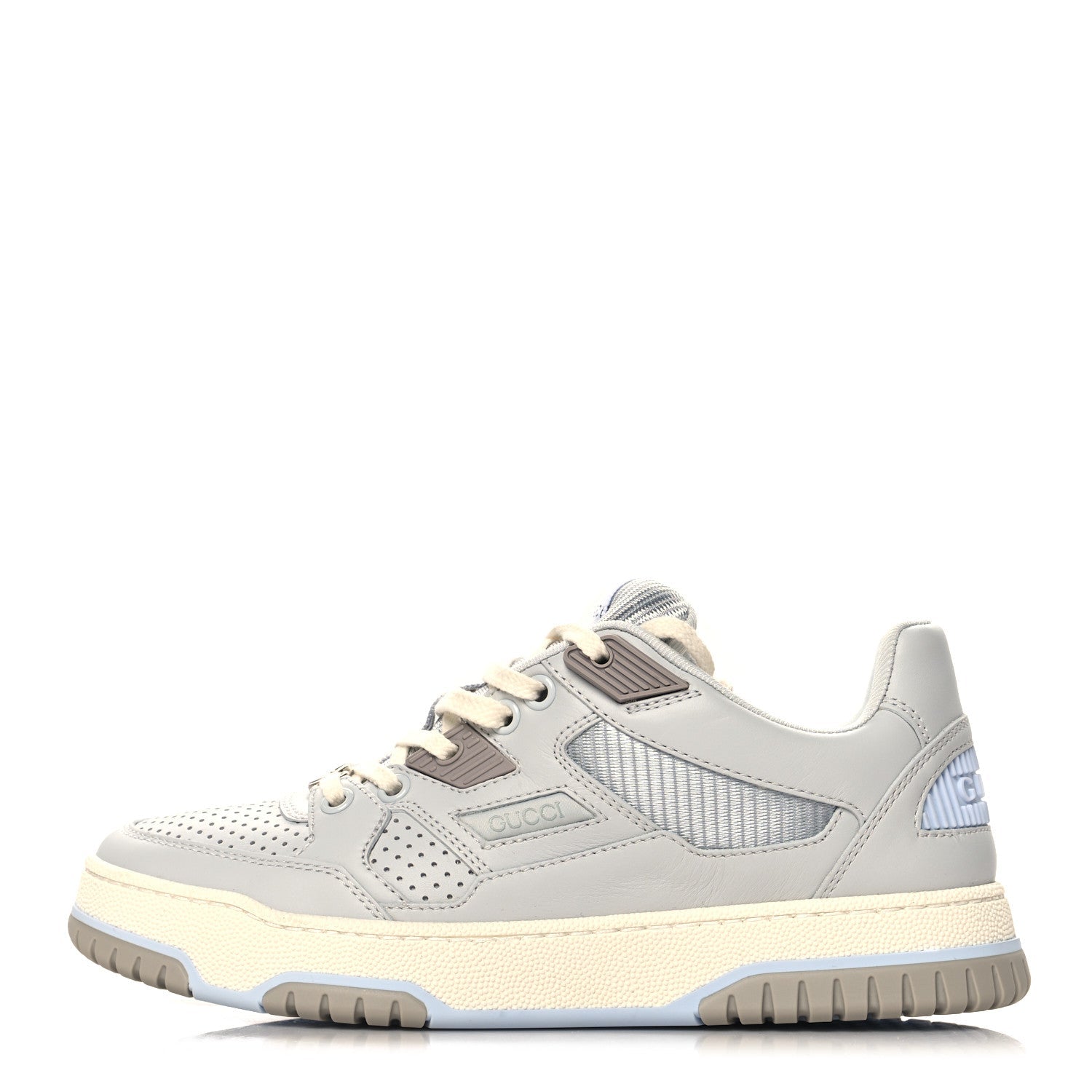 Calfskin Perforated Sneakers 36 Smoky Grey