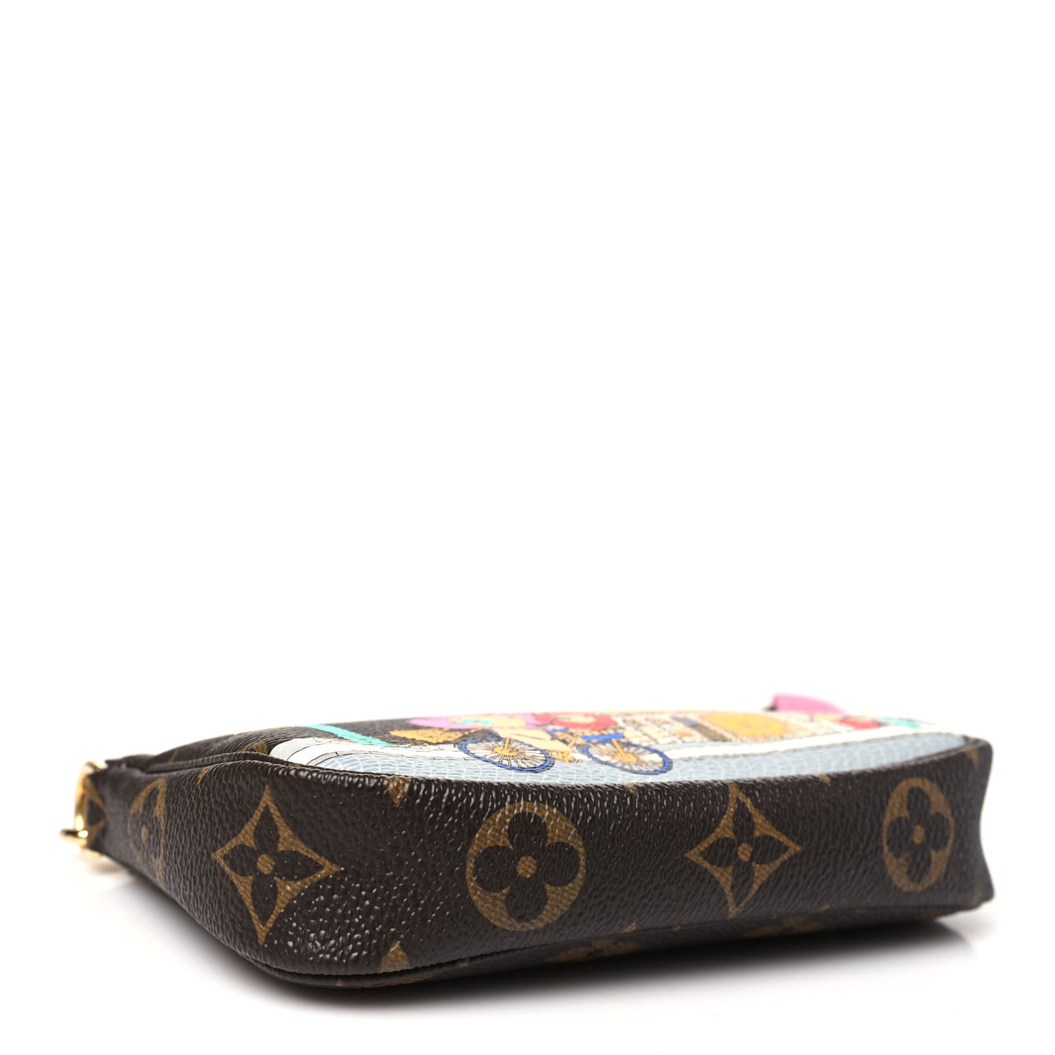 Monogram 2022 Christmas Animation Paris Mini Pochette Accessories Pink