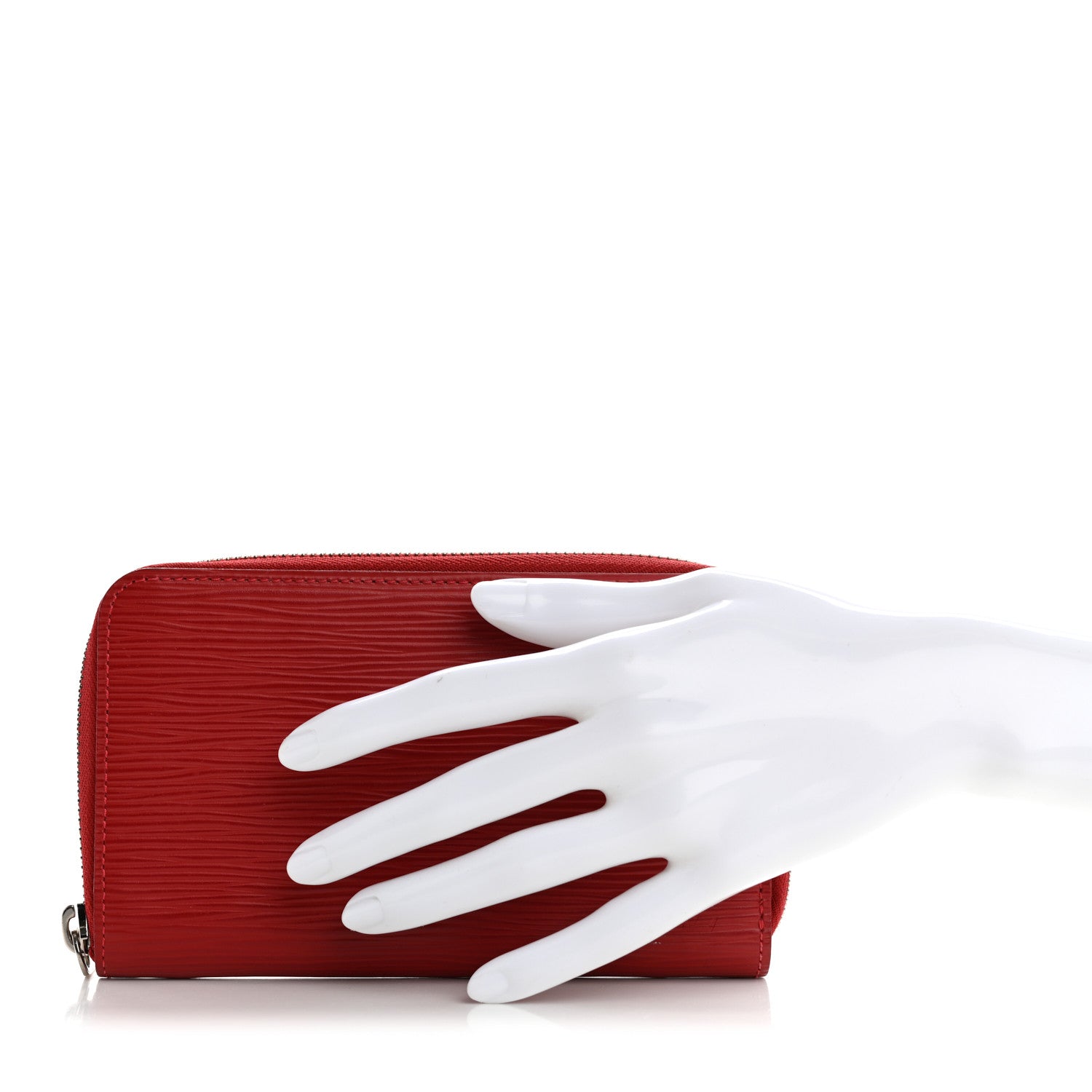 Epi Zippy Compact Wallet Carmine