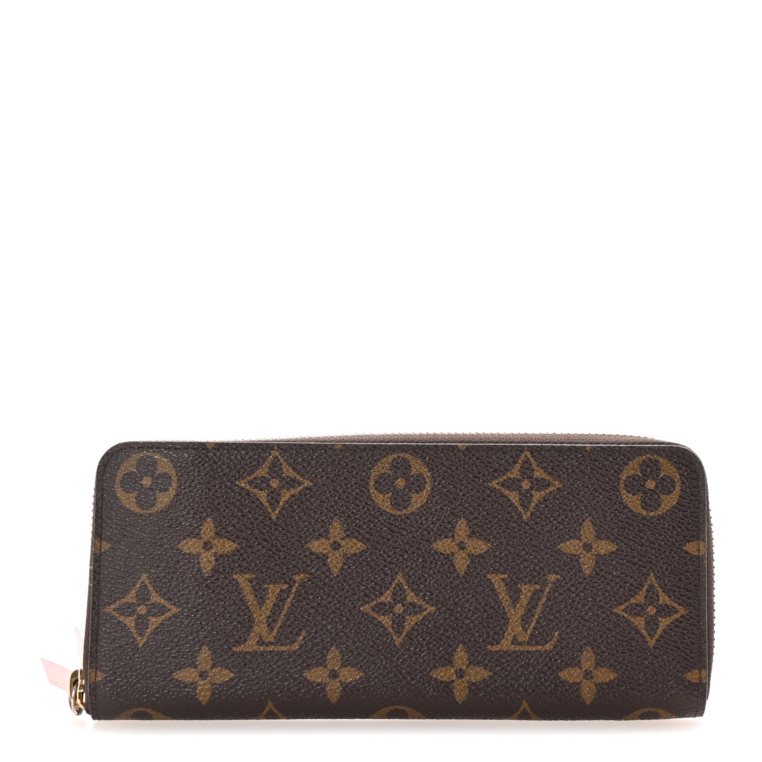 Monogram Clemence Wallet Rose Ballerine