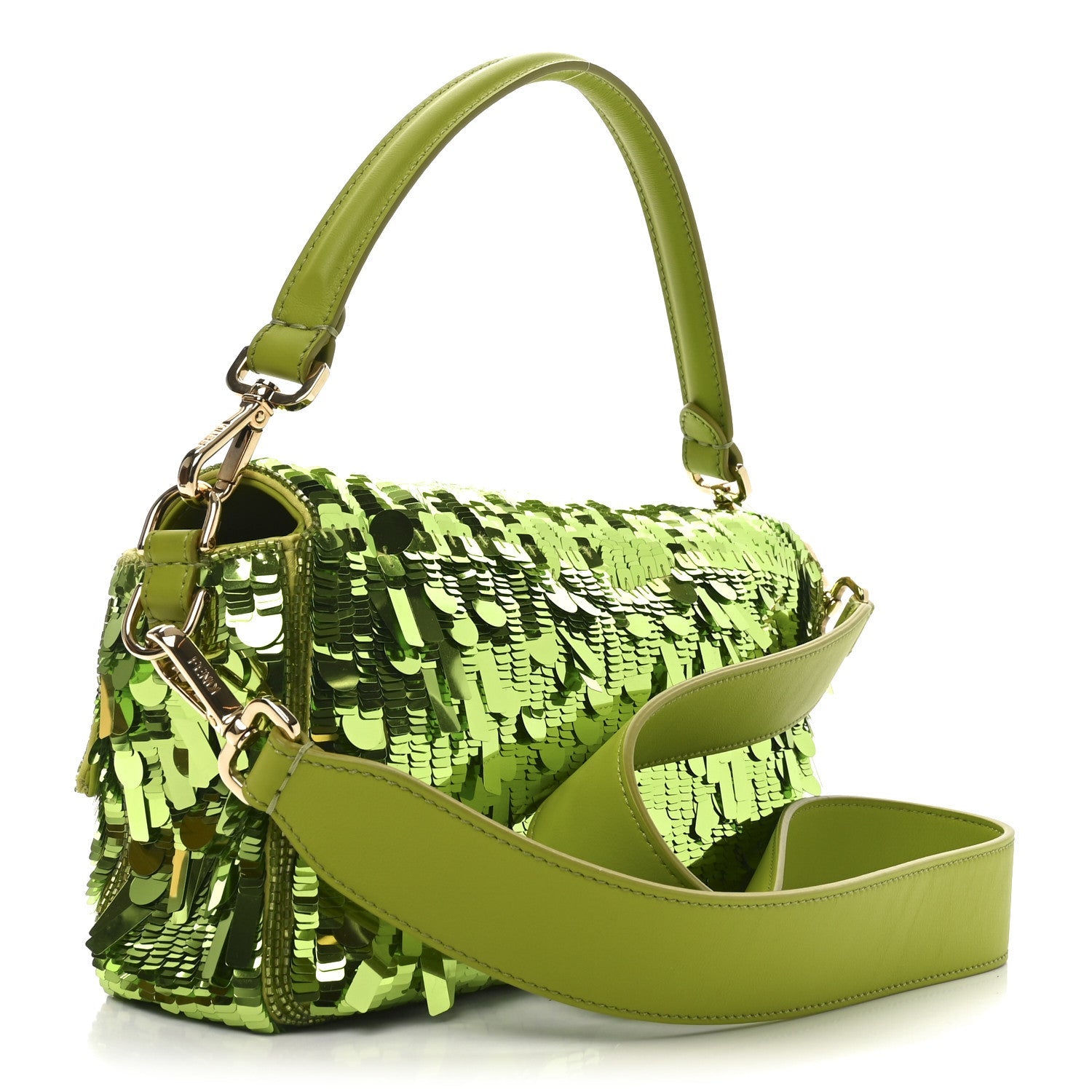 Sequin Paillettes Vitello Grace Sex and the City Baguette Wasabi