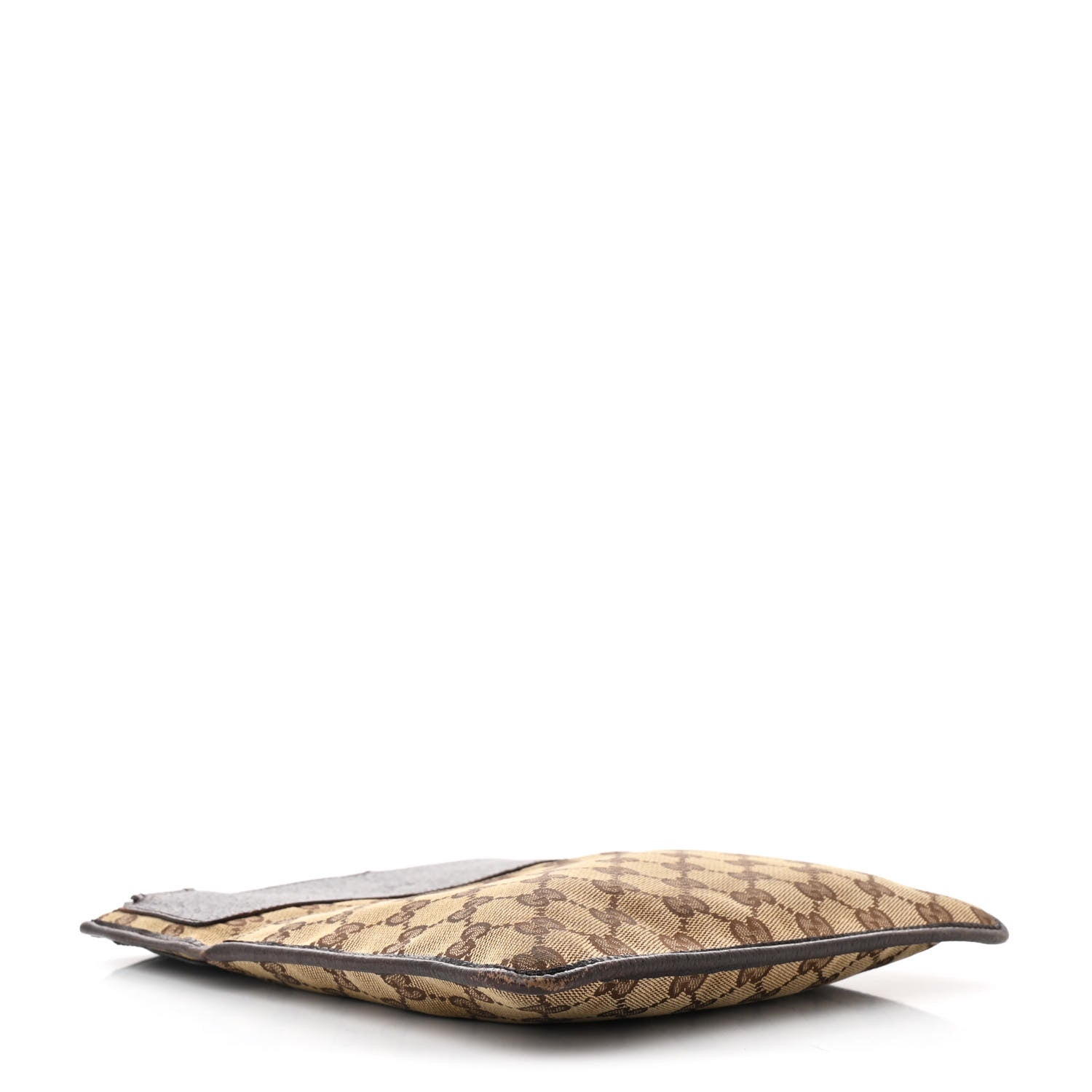 Monogram Flat Messenger Bag Dark Brown