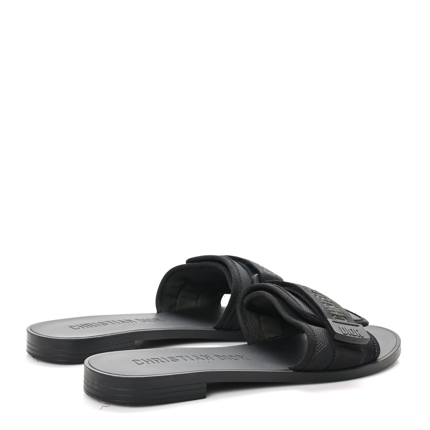 Technical Stretch Fabric Camouflage Dio(r)evolution Slide Sandals 39 Black Military