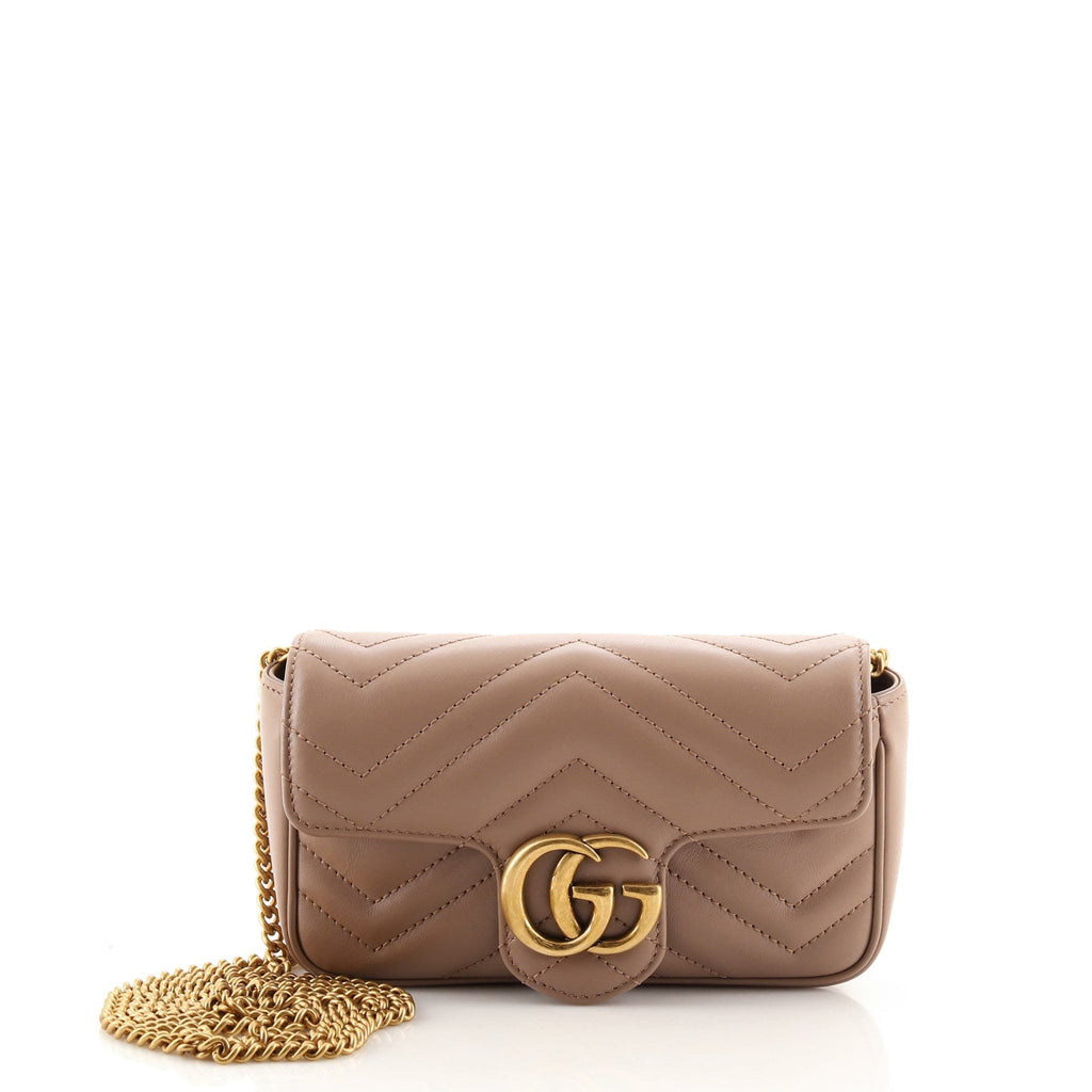 GG Marmont Flap Bag Matelasse Leather Super Mini