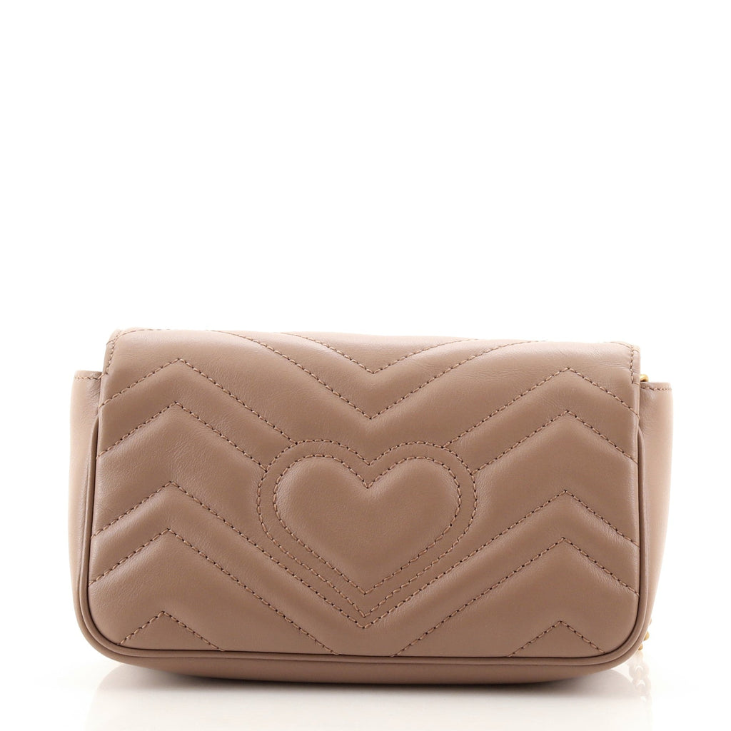 GG Marmont Flap Bag Matelasse Leather Super Mini