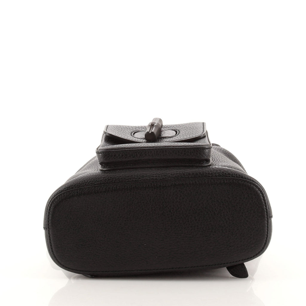 Bamboo Tassel Backpack Leather Mini