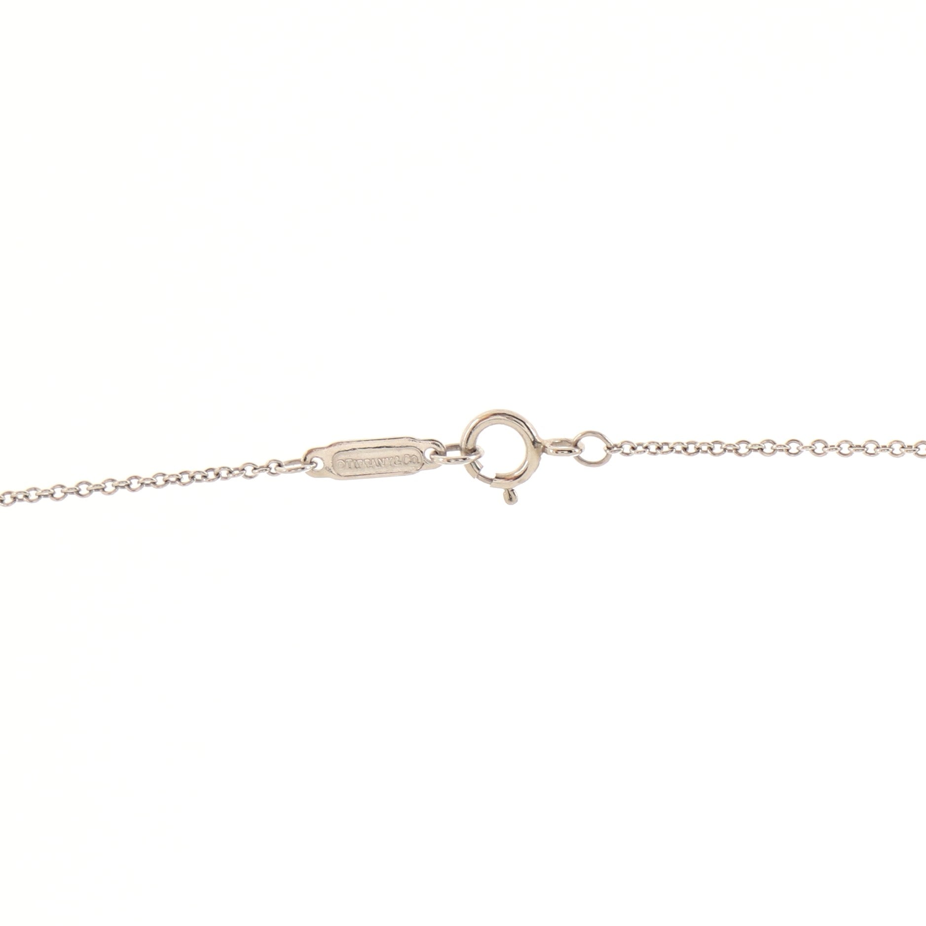 Sentimental Heart Necklace Platinum with Diamonds Large