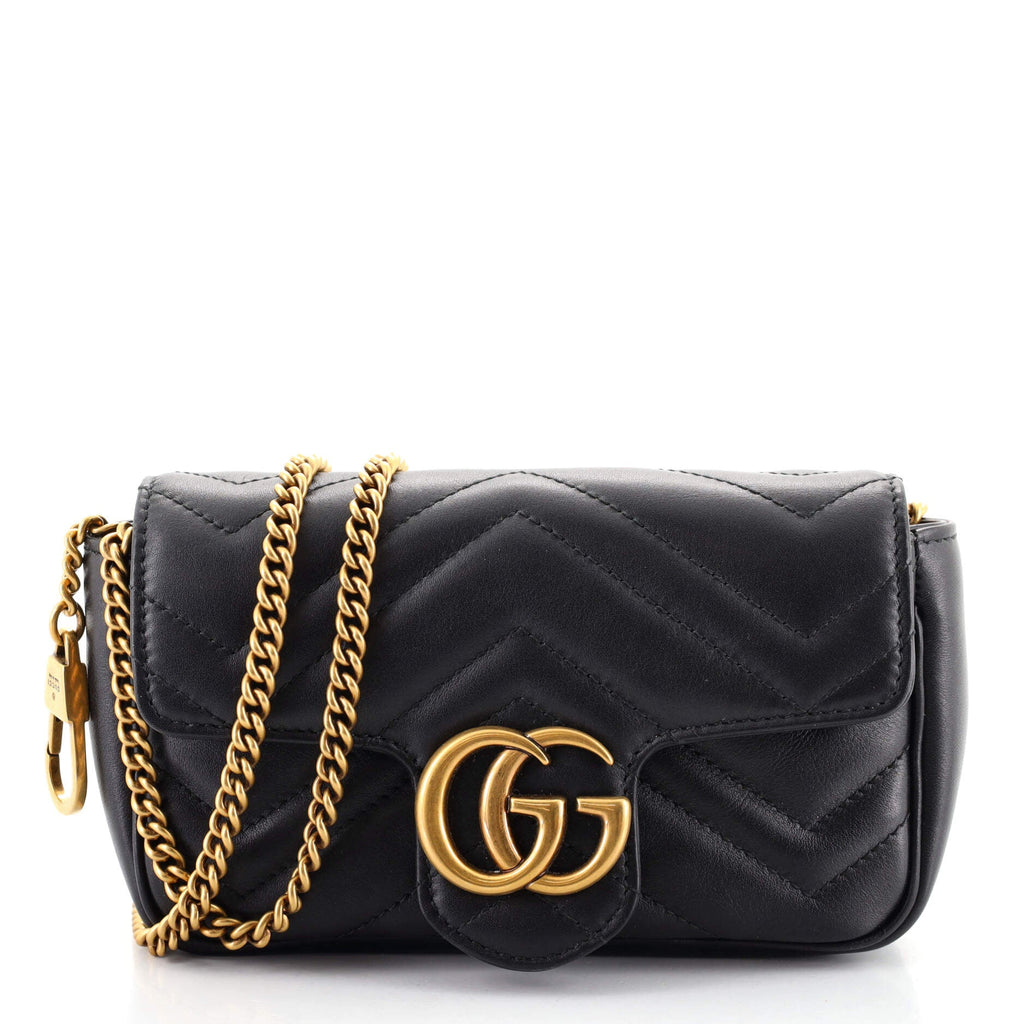 GG Marmont Flap Bag Matelasse Leather Super Mini