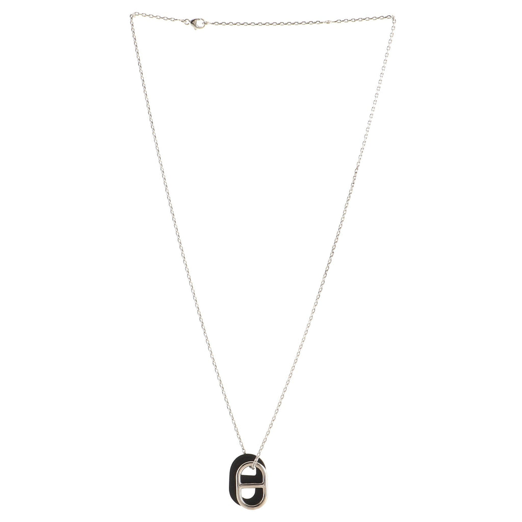 O'Maillon Pendent Necklace Metal and Leather
