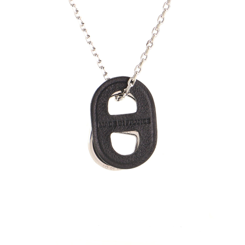 O'Maillon Pendent Necklace Metal and Leather