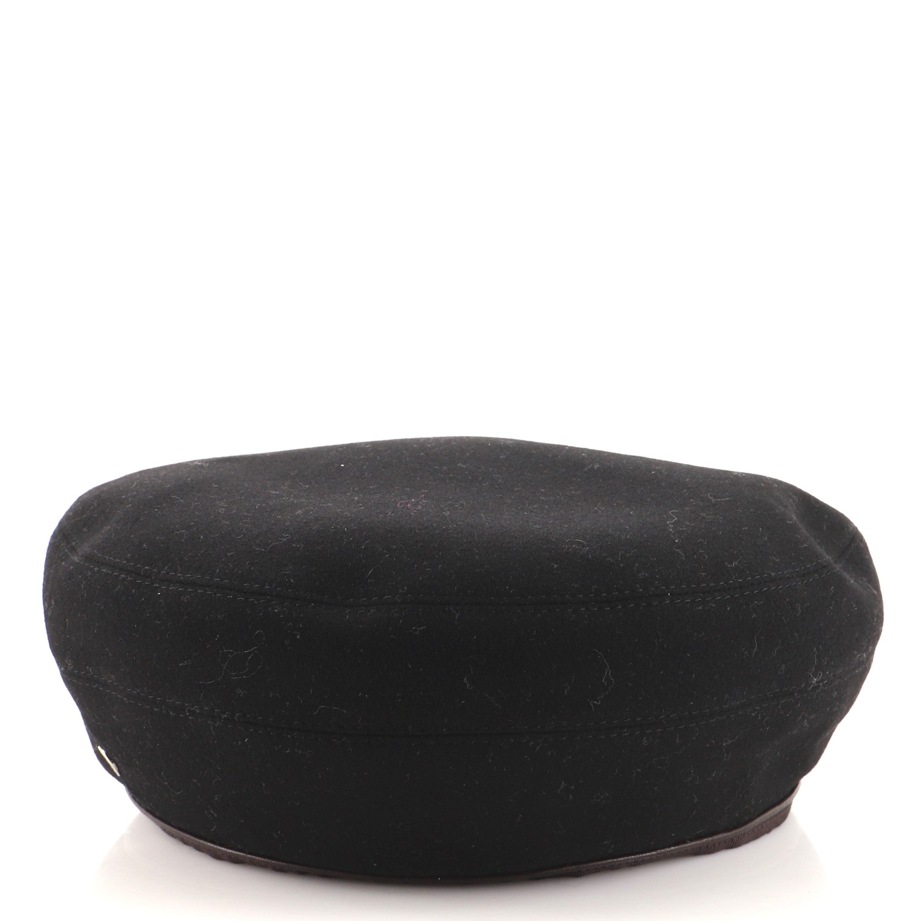 Saint-Honore Beret Cashmere with Leather XXL