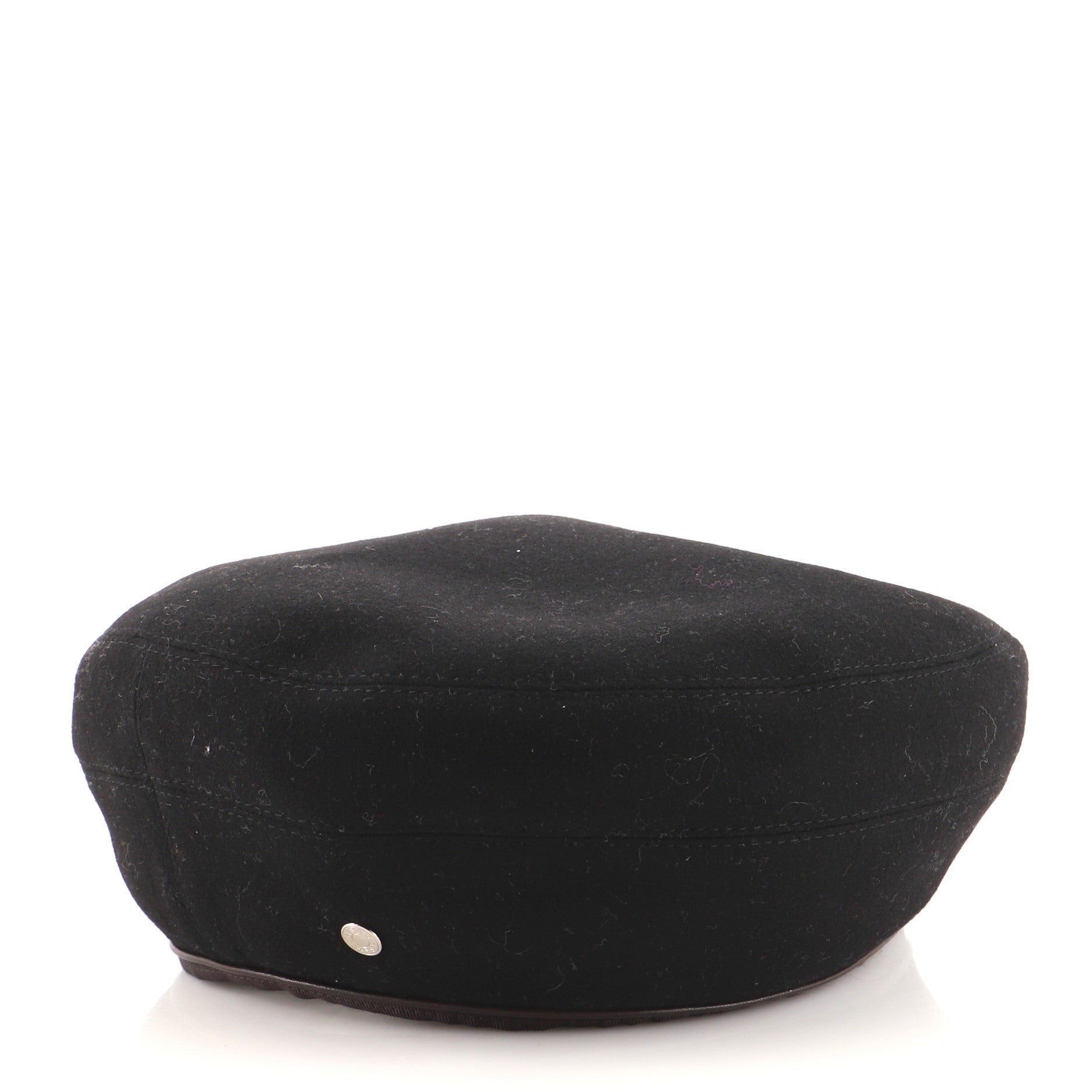 Saint-Honore Beret Cashmere with Leather XXL