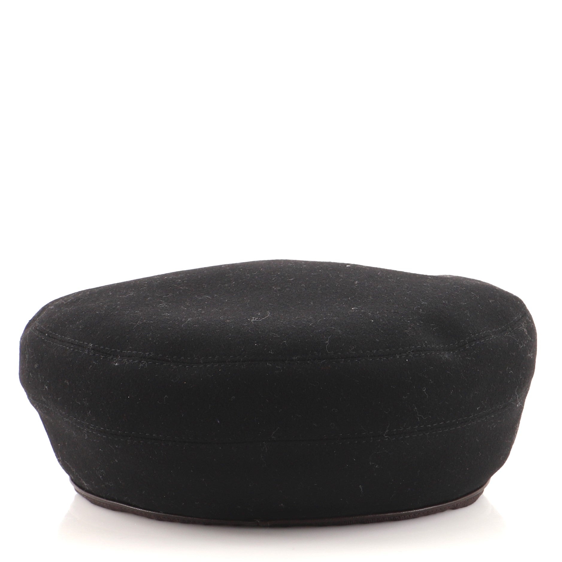 Saint-Honore Beret Cashmere with Leather XXL