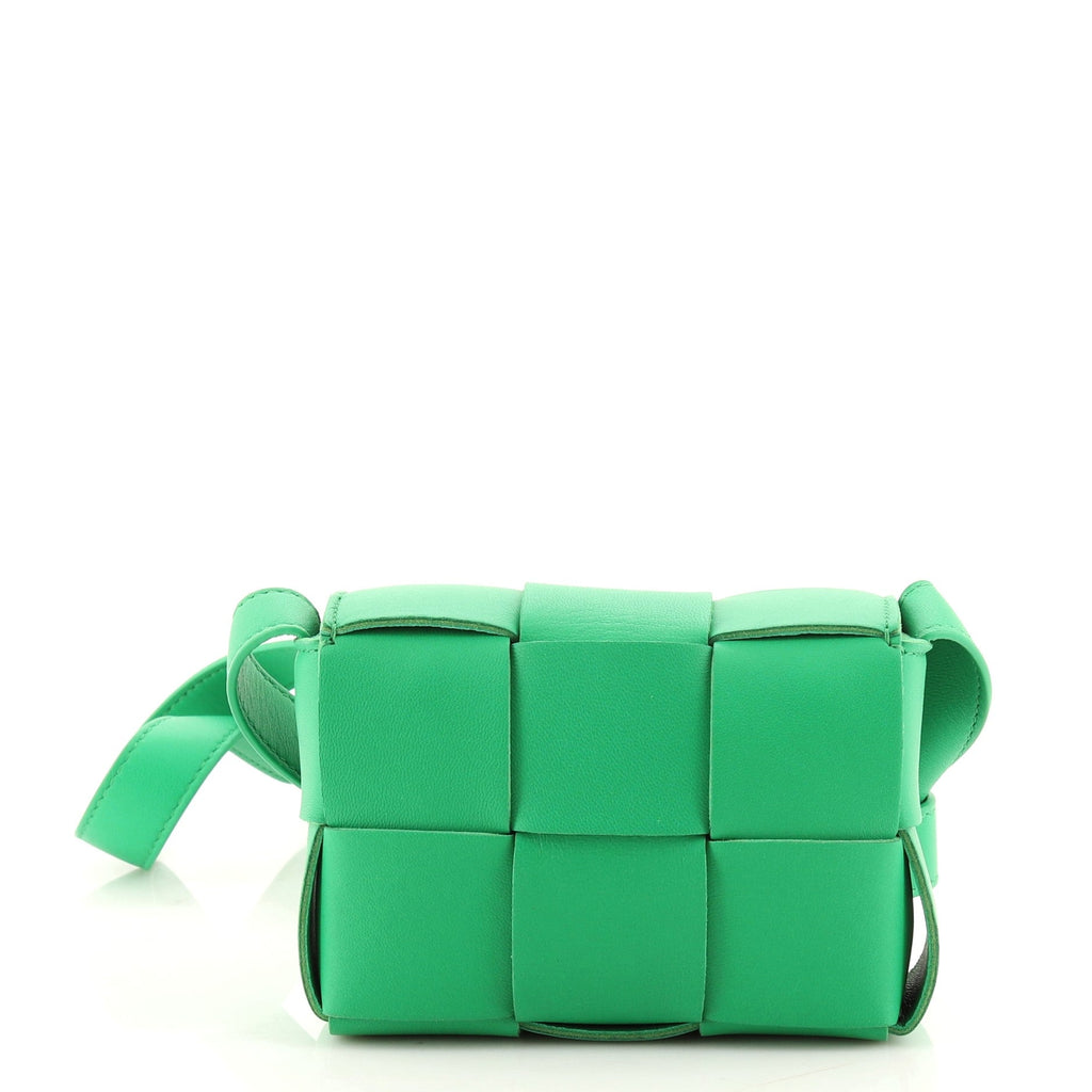 Cassette Crossbody Bag Maxi Intrecciato Leather Extra Mini
