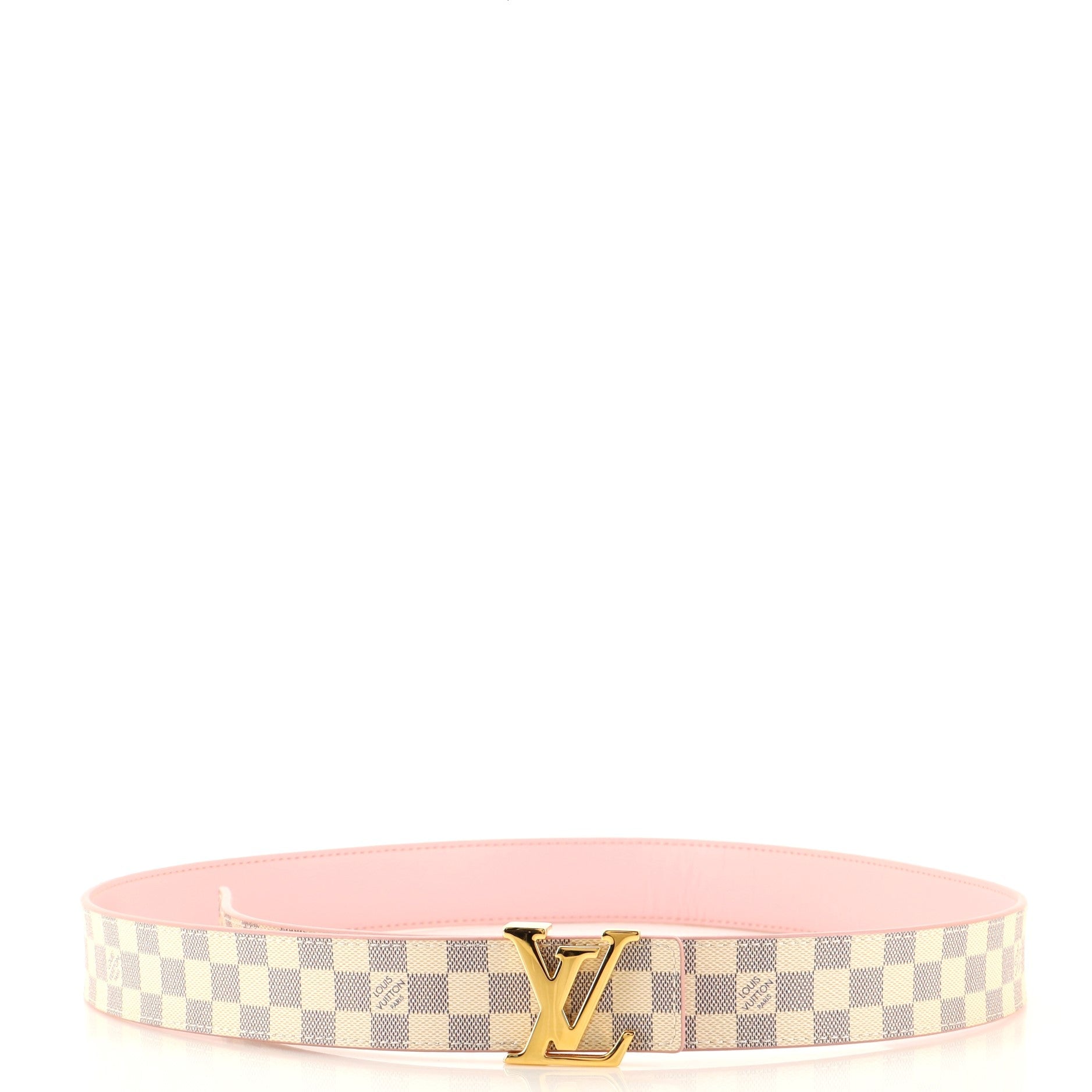 LV Initiales Reversible Belt Damier and Leather Medium 90
