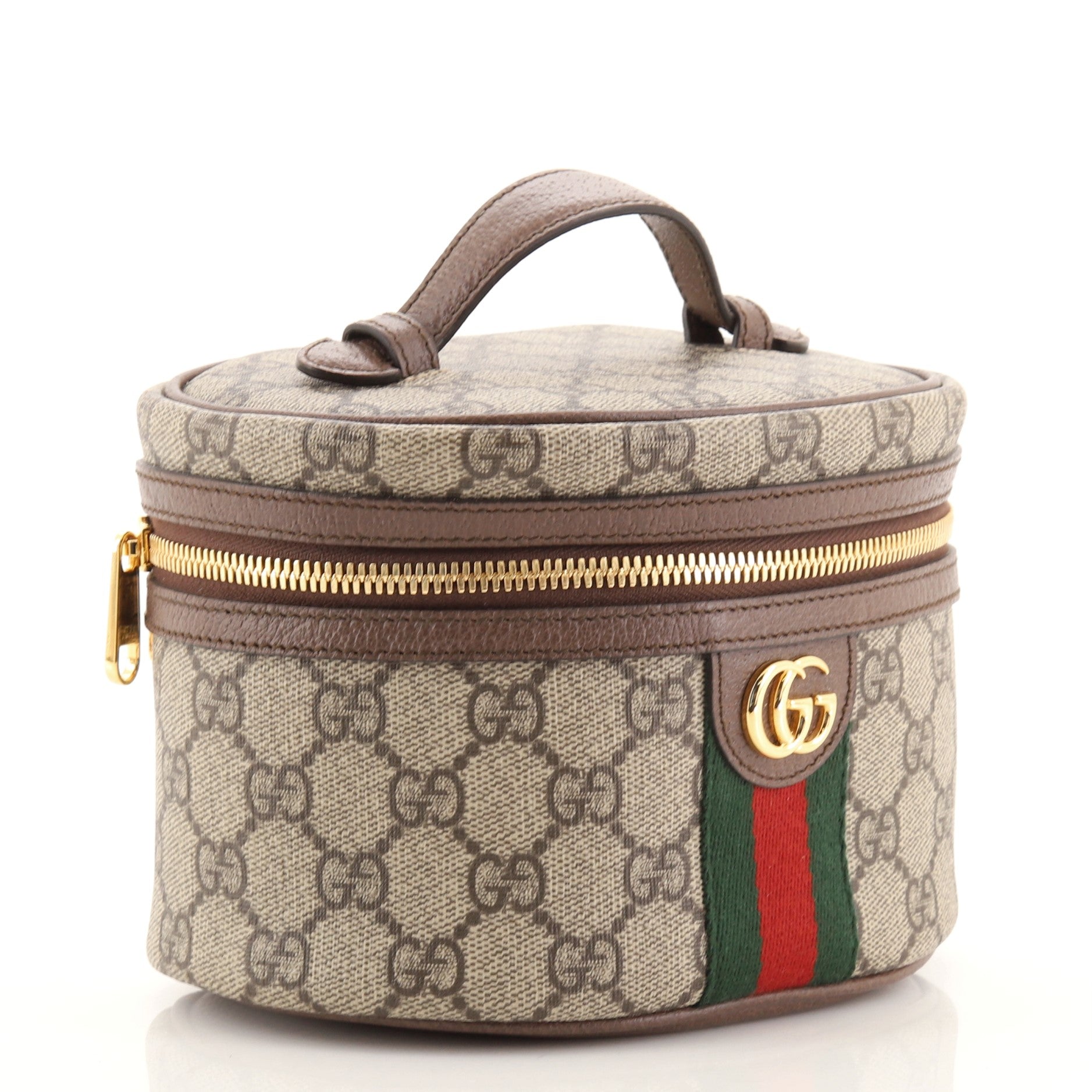 Ophidia Top Handle Cosmetic Case GG Coated Canvas Mini