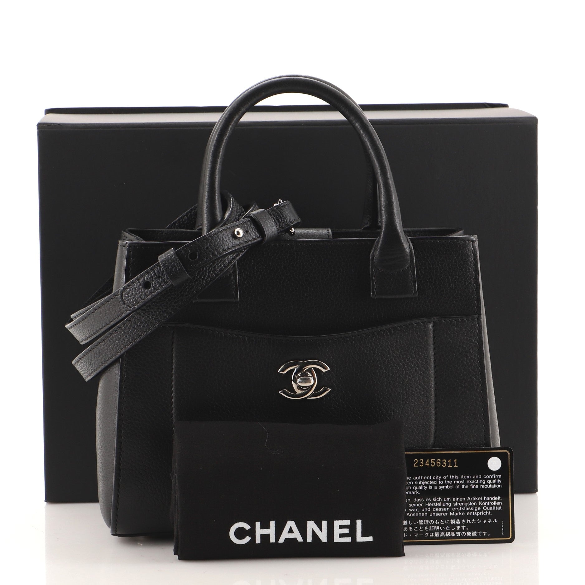Neo Executive Tote Grained Calfskin Mini