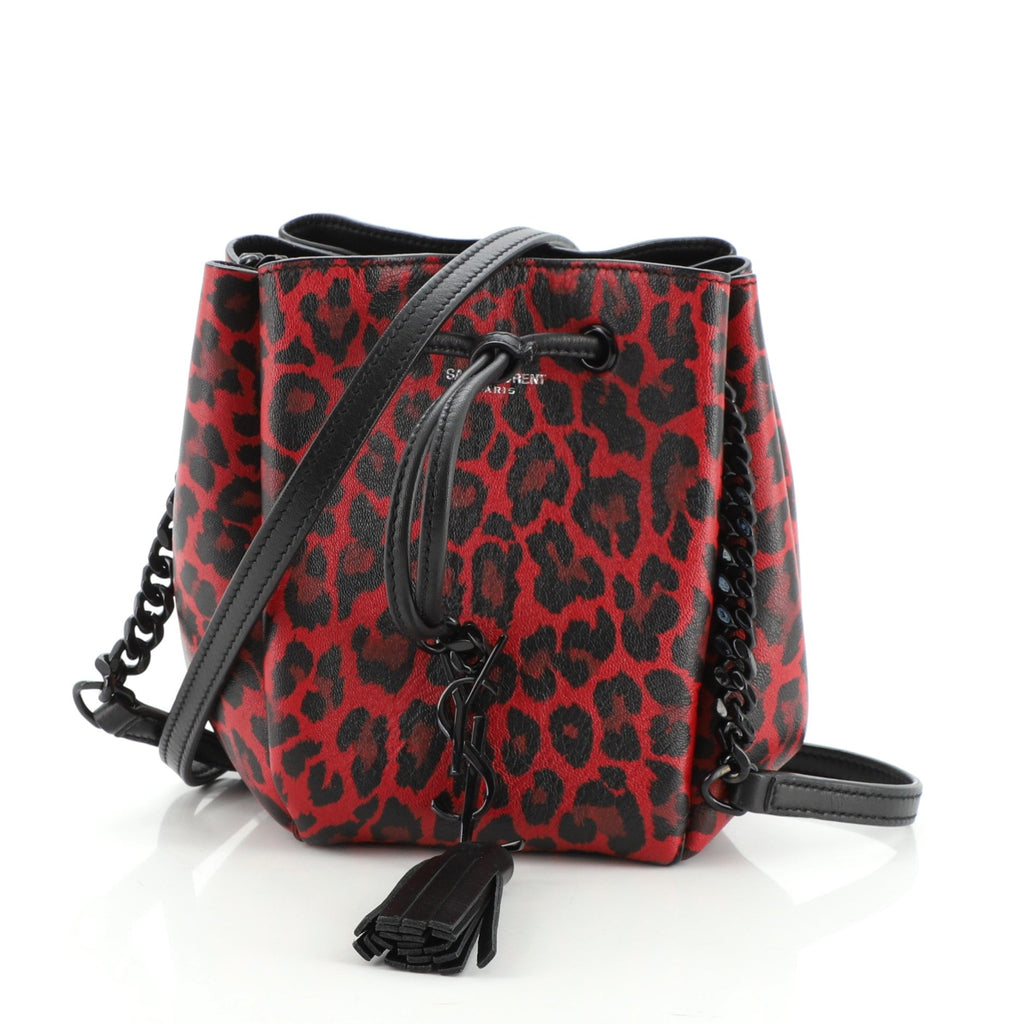 Monogram Bourse Bucket Bag Printed Leather Mini