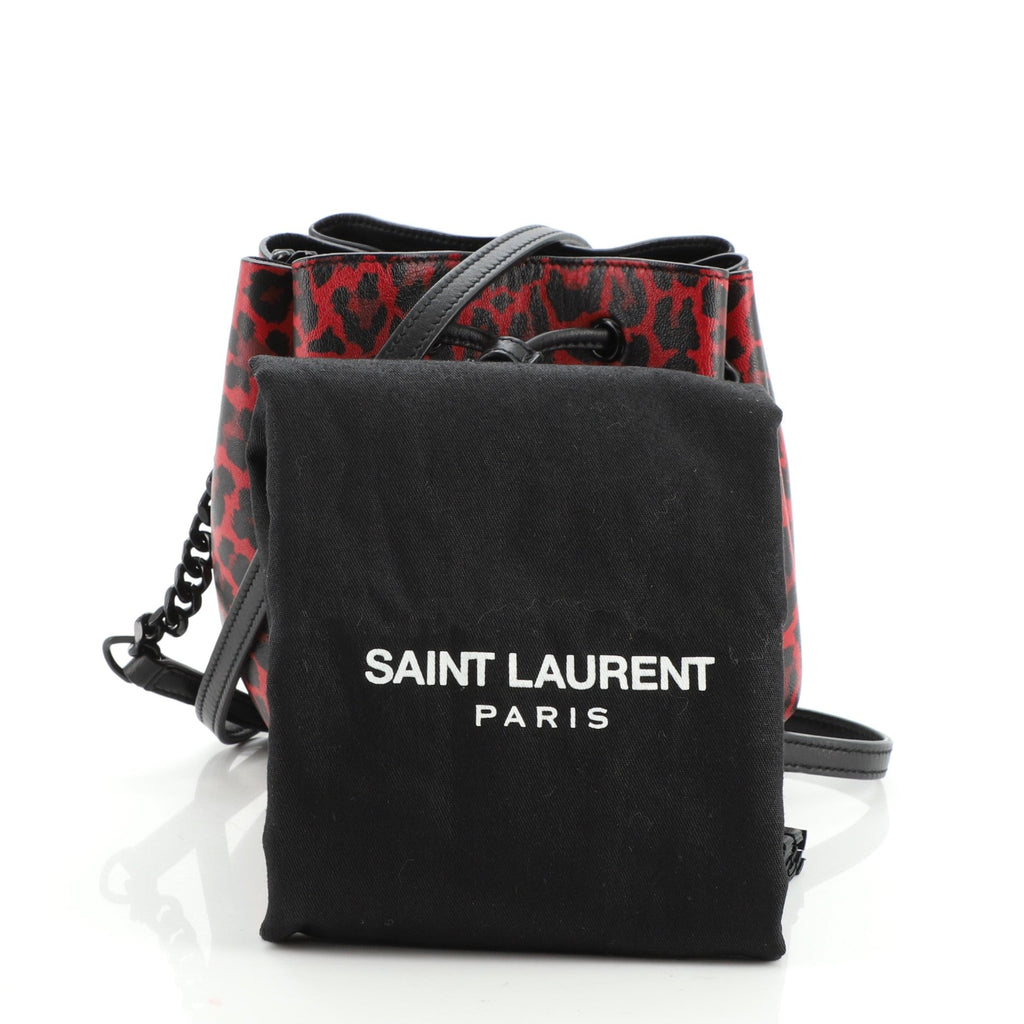 Monogram Bourse Bucket Bag Printed Leather Mini
