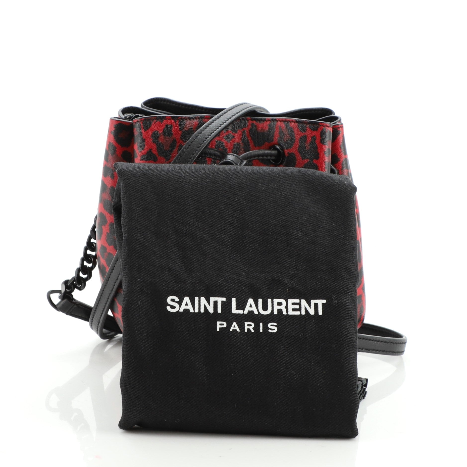 Monogram Bourse Bucket Bag Printed Leather Mini