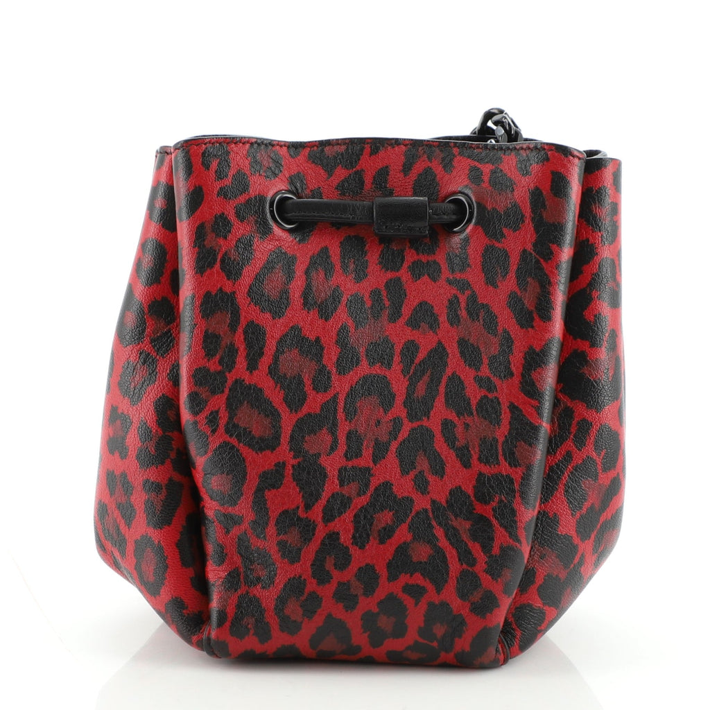 Monogram Bourse Bucket Bag Printed Leather Mini